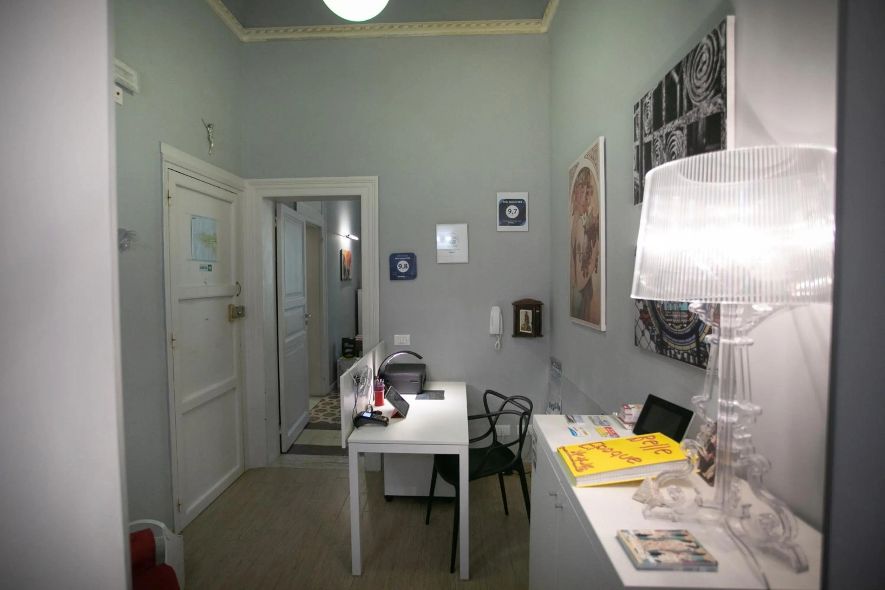 Lobby or reception in Belle Epoque B&B