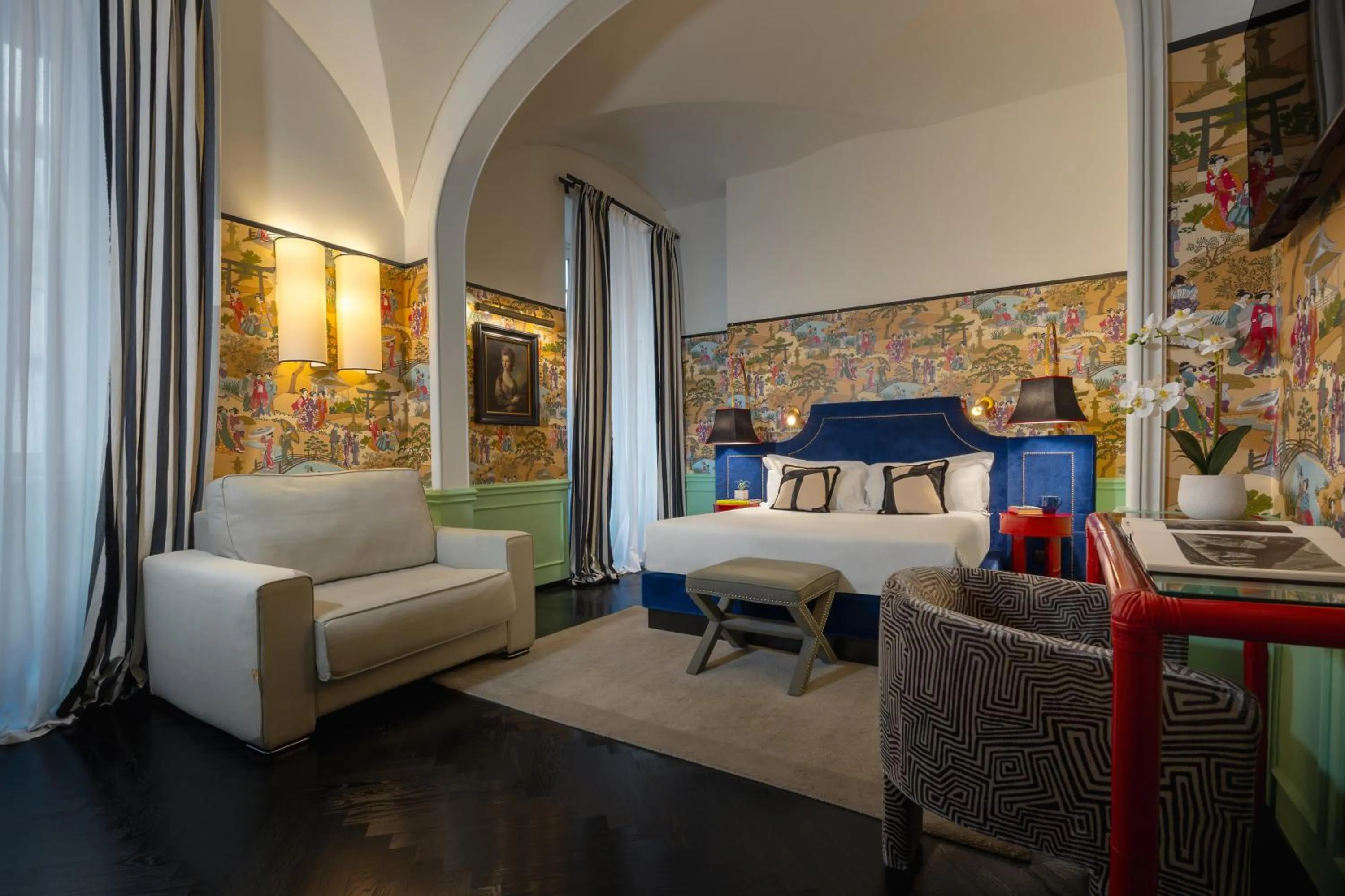 Bedroom, Bed in V Collection Condotti