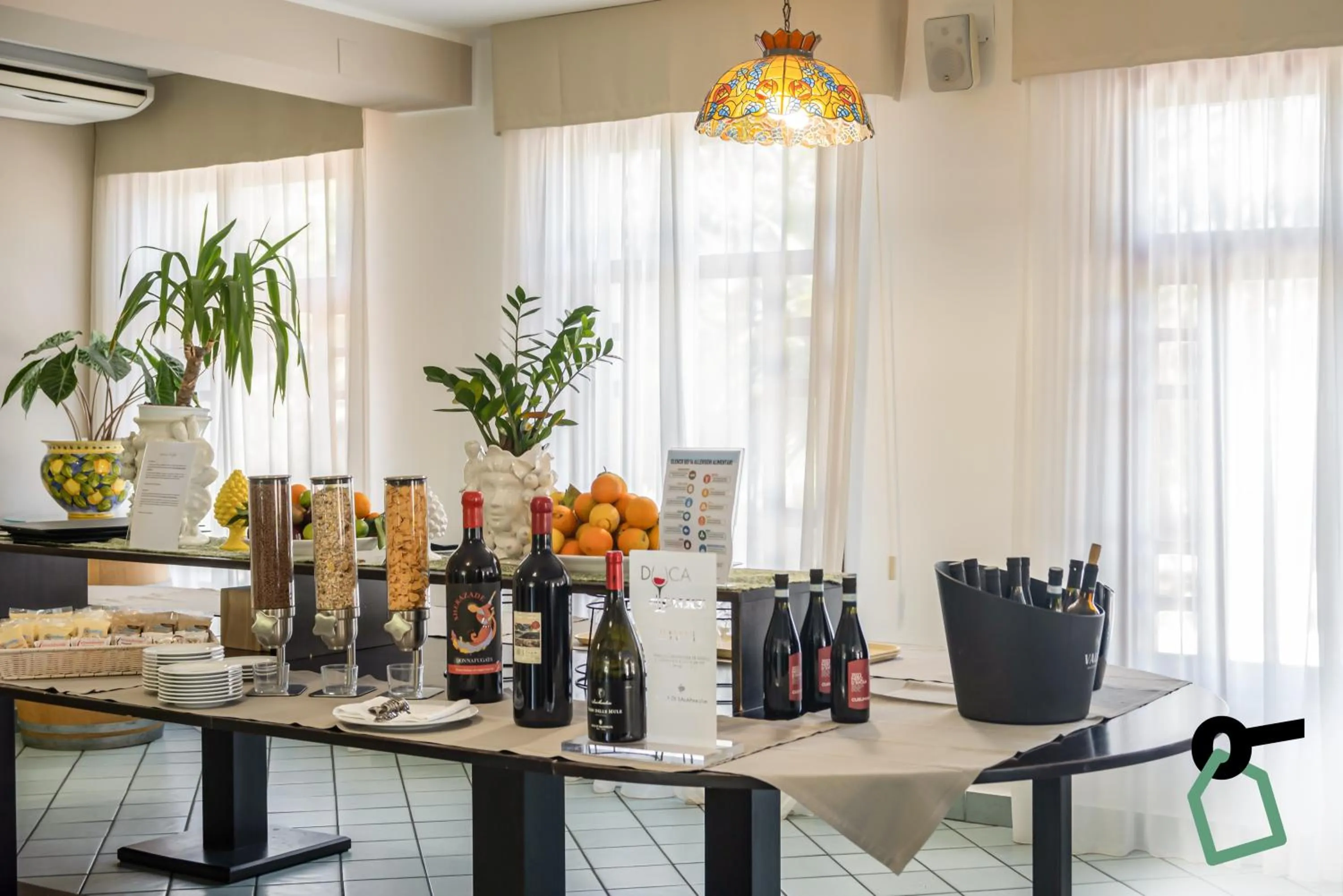 Lounge or bar in Hotiday Cefalù Mazzaforno