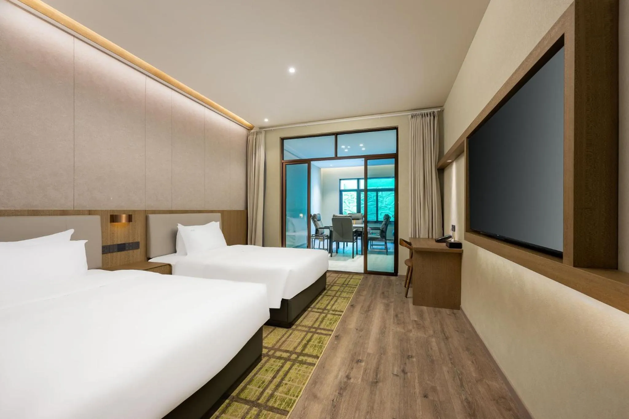 Bedroom, Bed in Holiday Inn Jiuhua Mountain Hot Spring by IHG