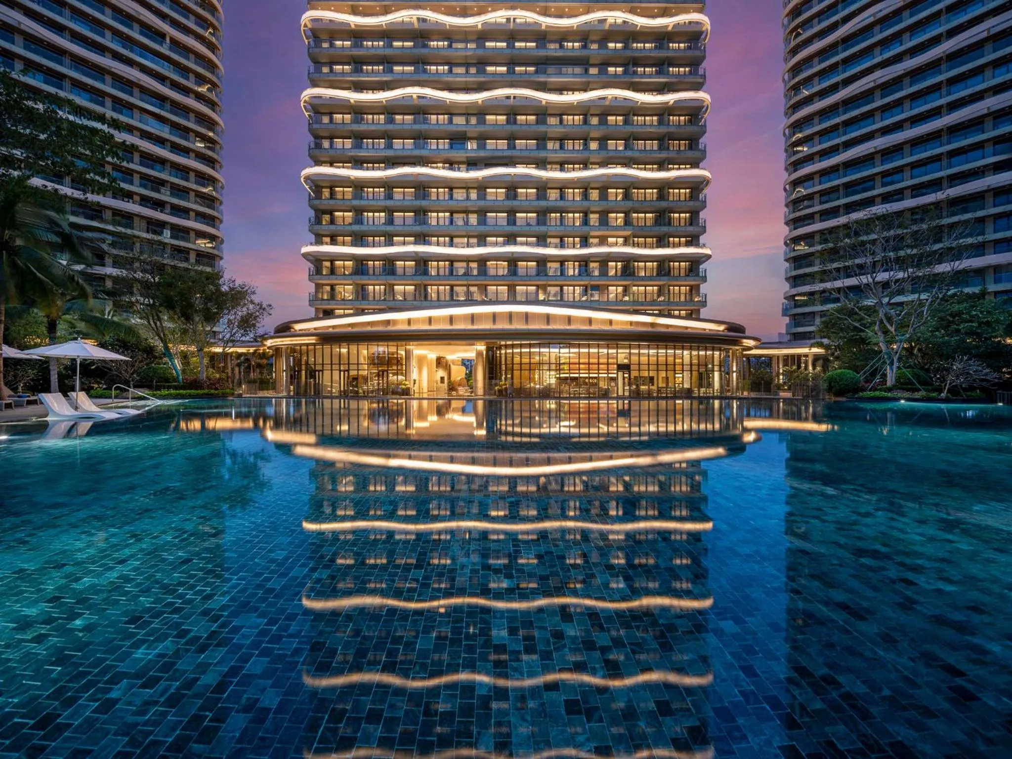 Swimming pool in Crowne Plaza Sanya Yazhou Bay by IHG