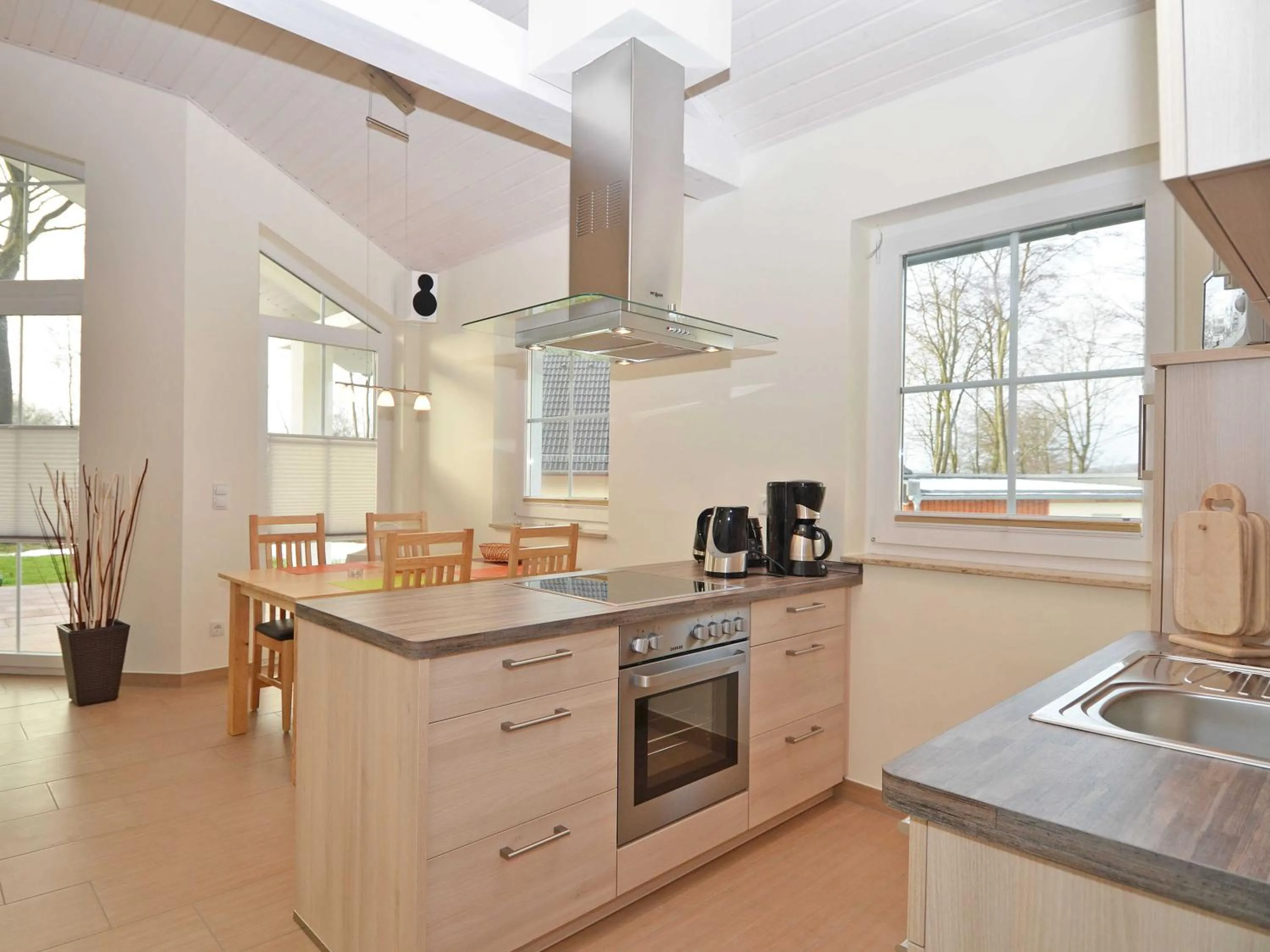 Kitchen or kitchenette in Strandhus Sellin - Apt. 02