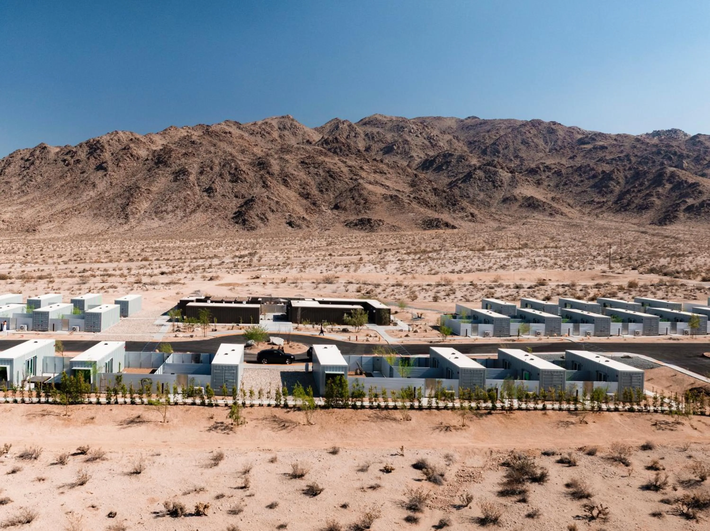 Property building in RESET Hotel Joshua Tree