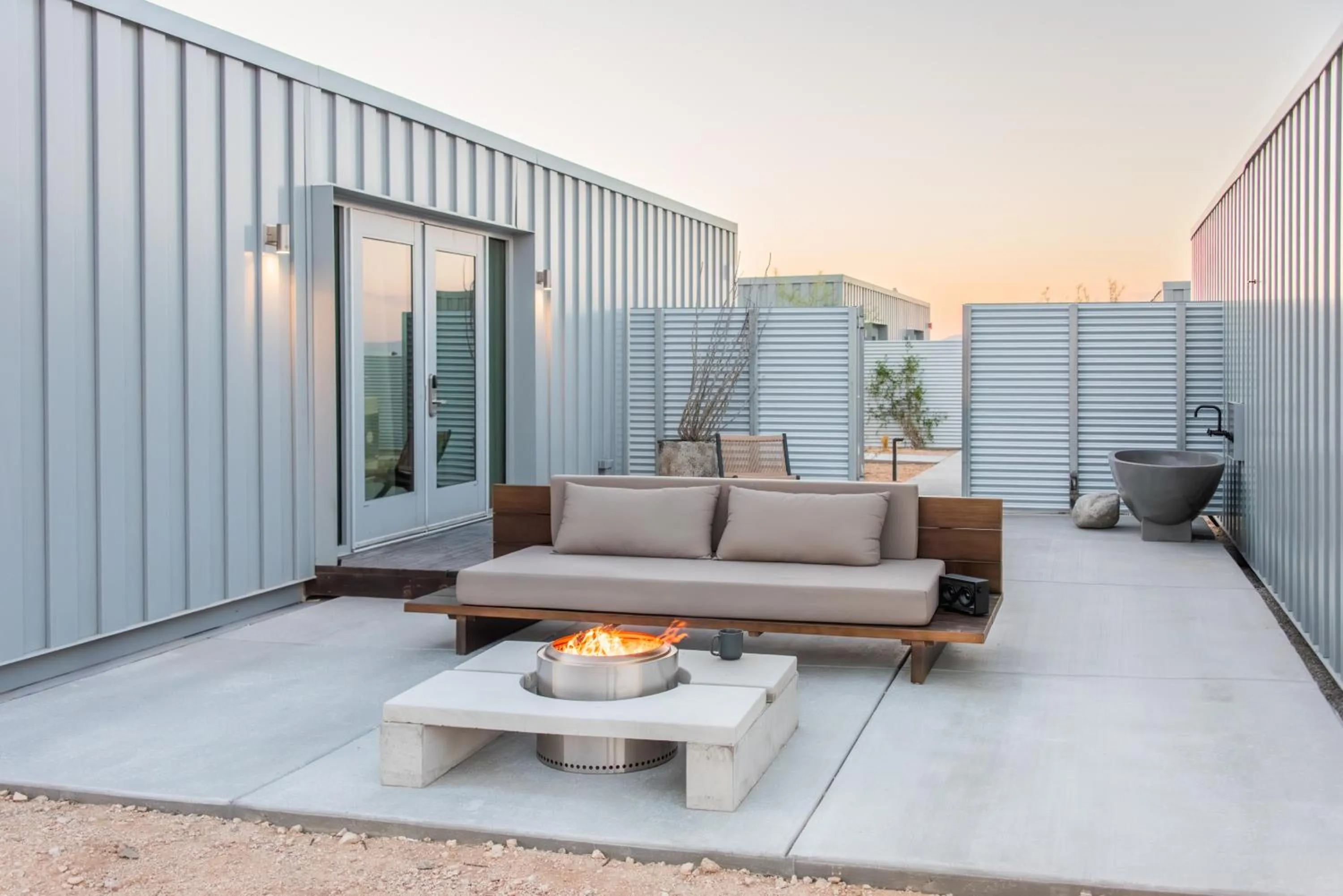 Patio in RESET Hotel Joshua Tree