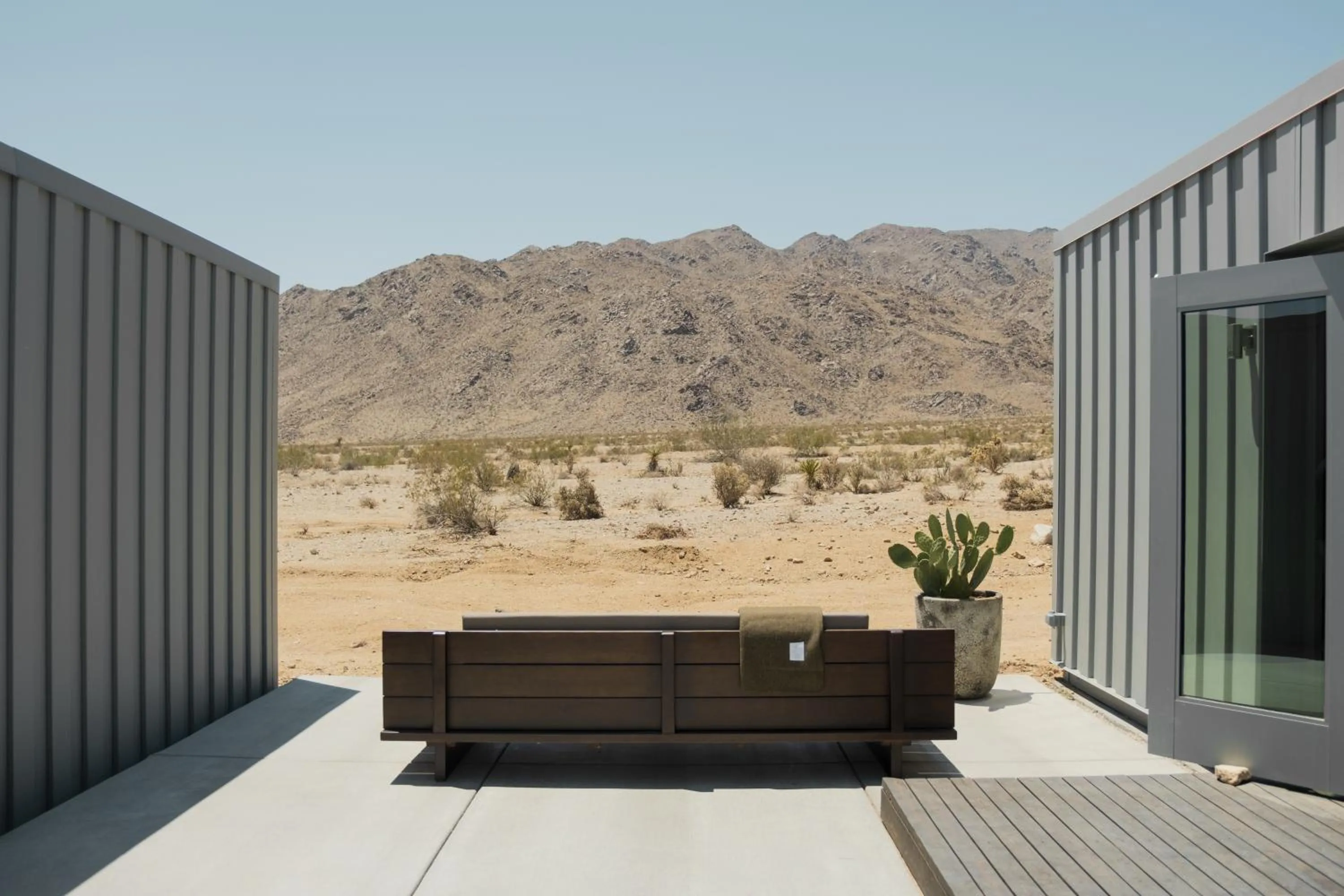 Patio in RESET Hotel Joshua Tree