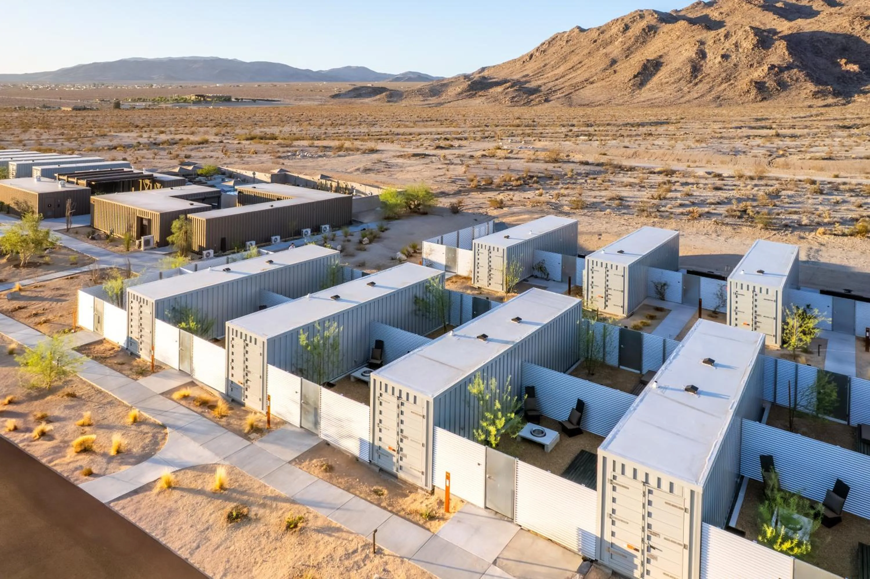 Property building in RESET Hotel Joshua Tree