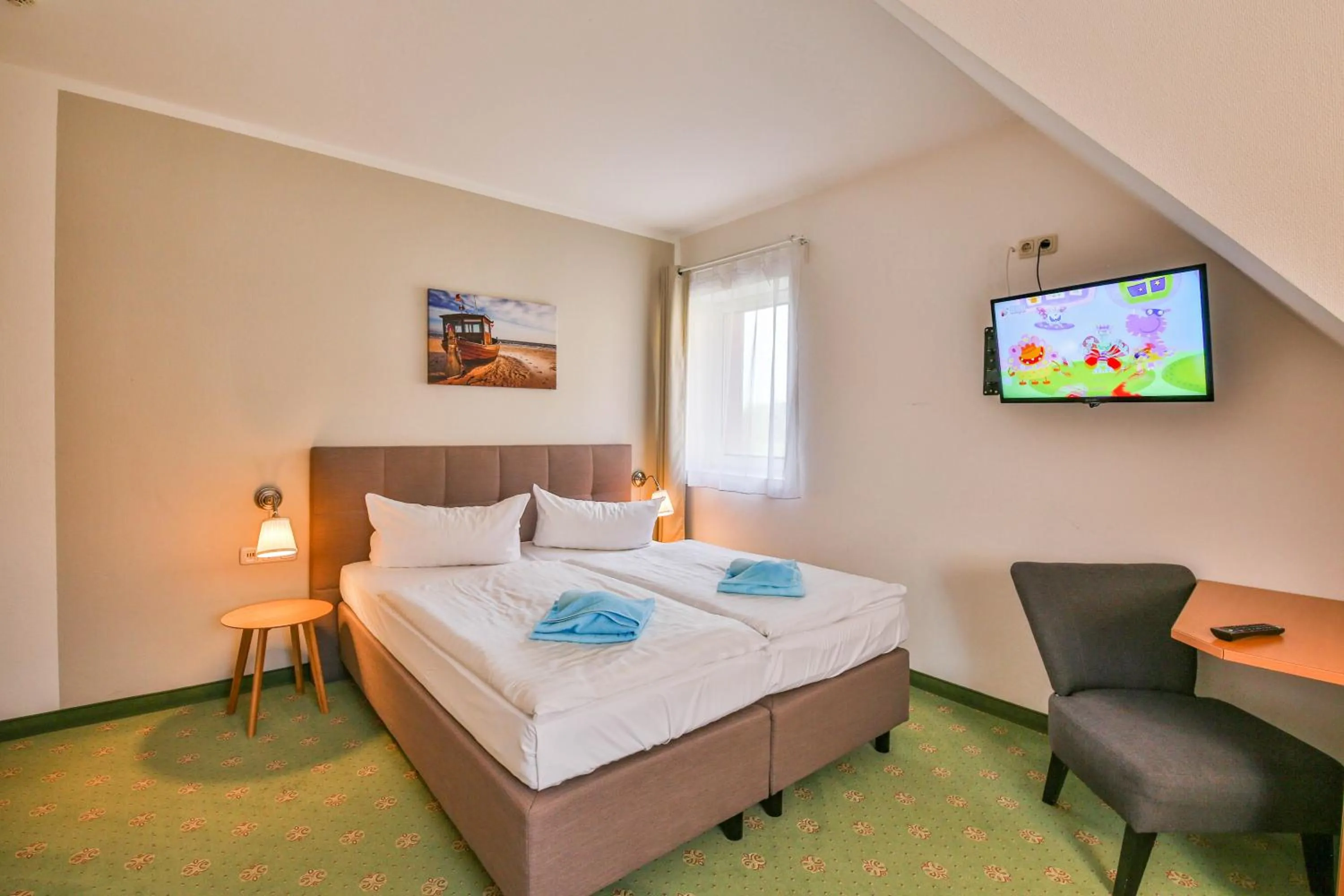 Bed in Hotel und Restaurant "Zur Zwiebel"