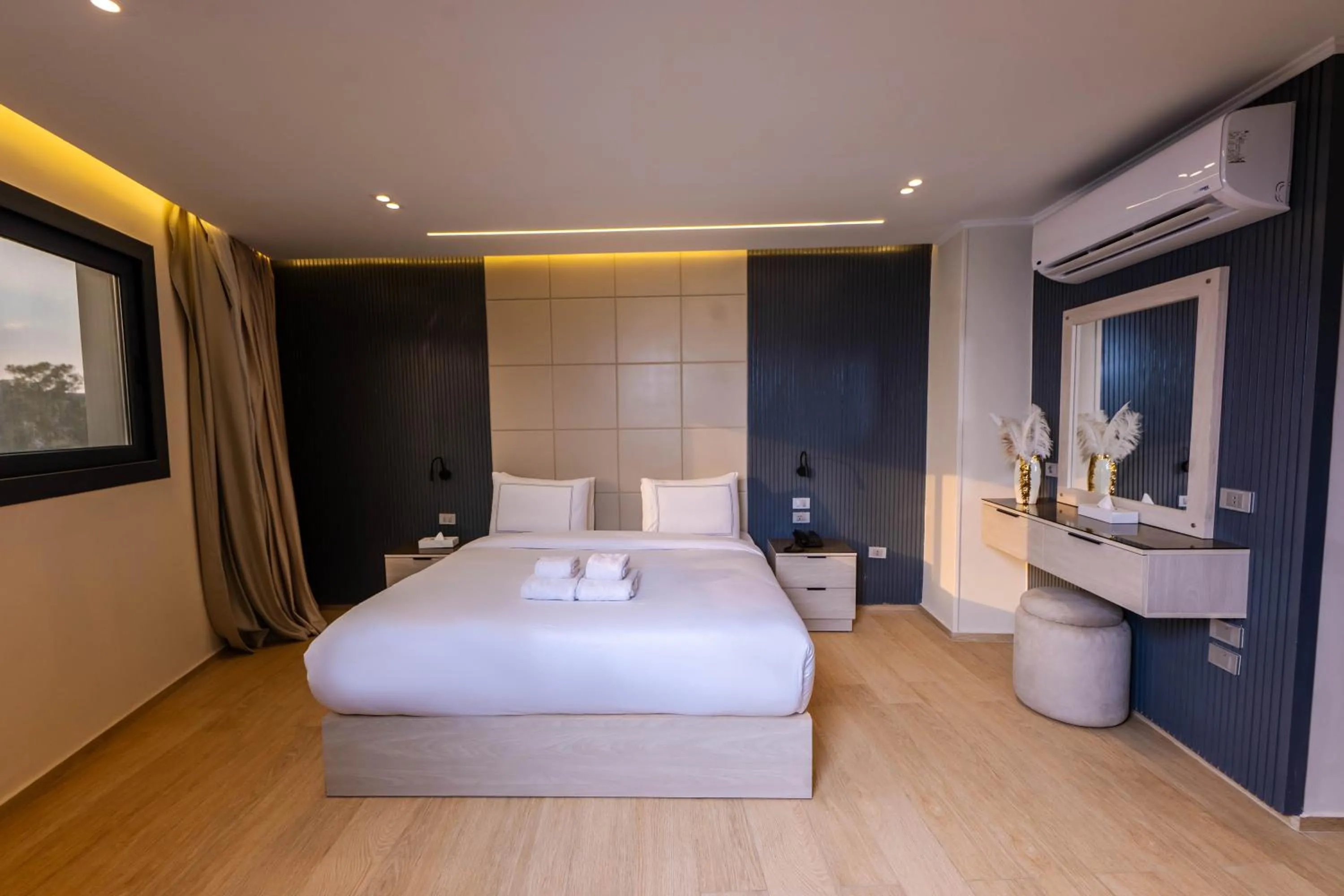 Bed in Remal Pyramids Hotel