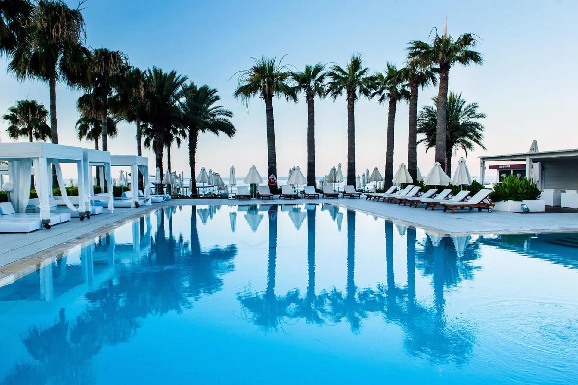 Swimming pool in Vrissiana Boutique Beach Hotel