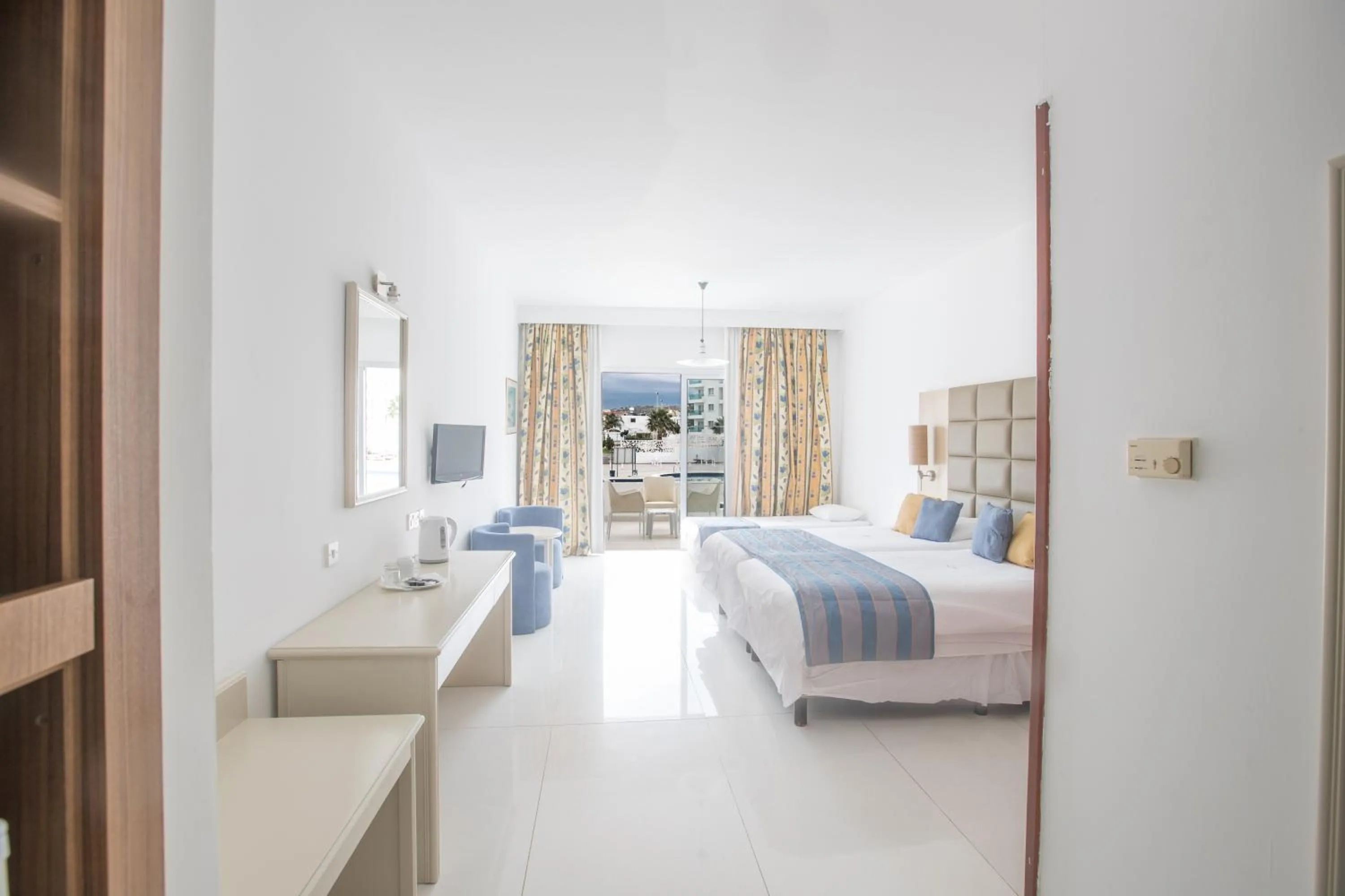 Bed in Odessa Beach Hotel