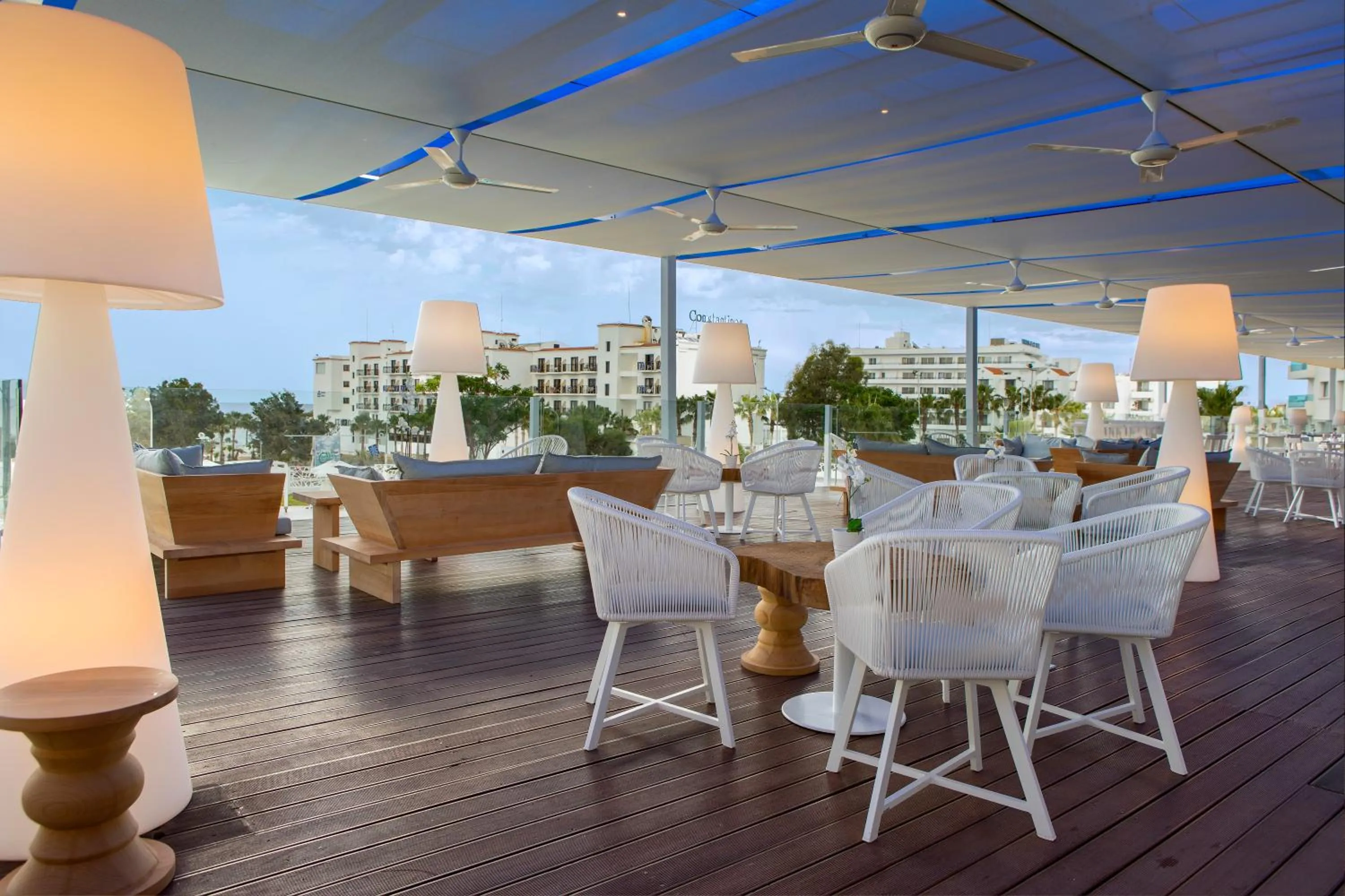 Patio in Odessa Beach Hotel