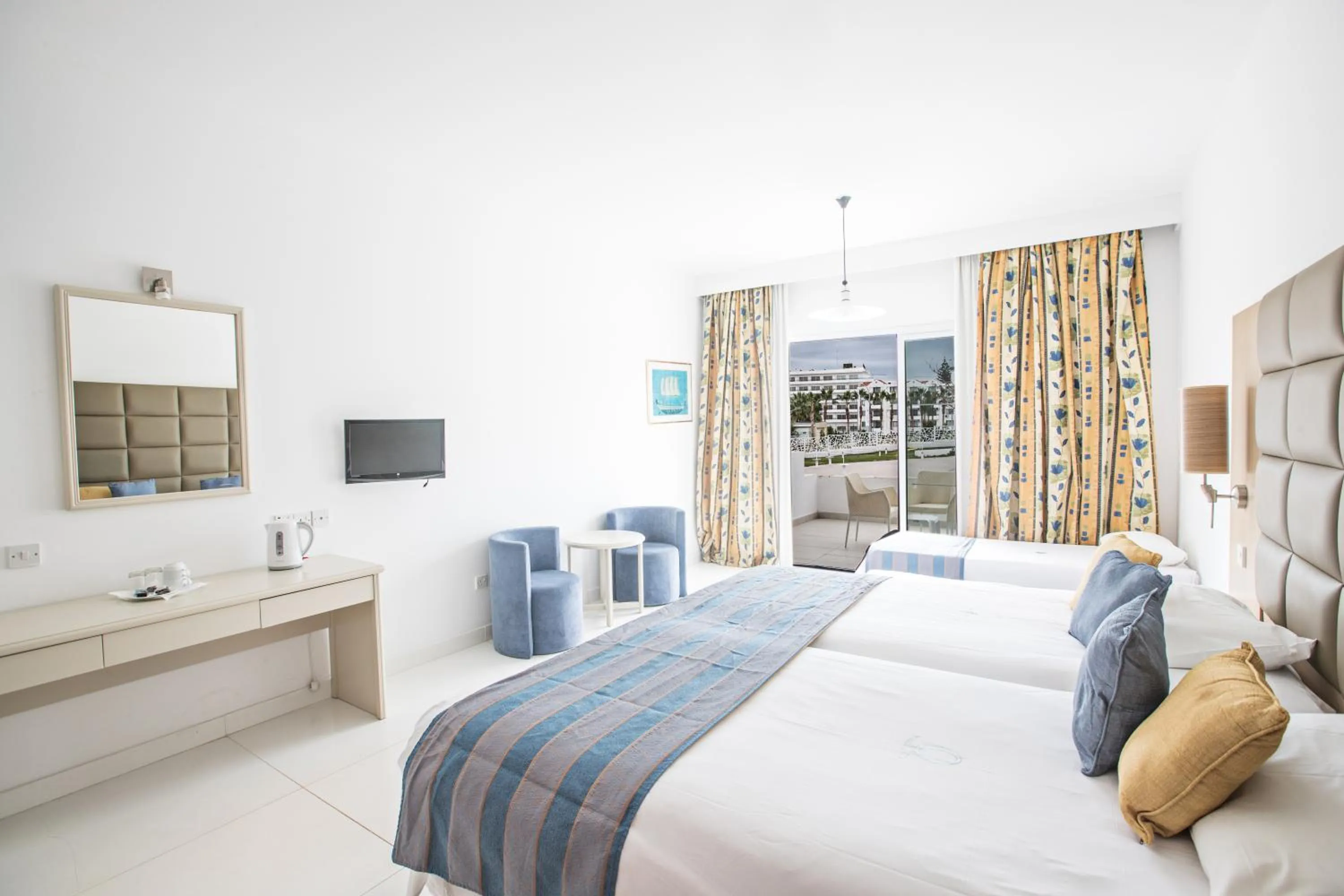 Bed in Odessa Beach Hotel