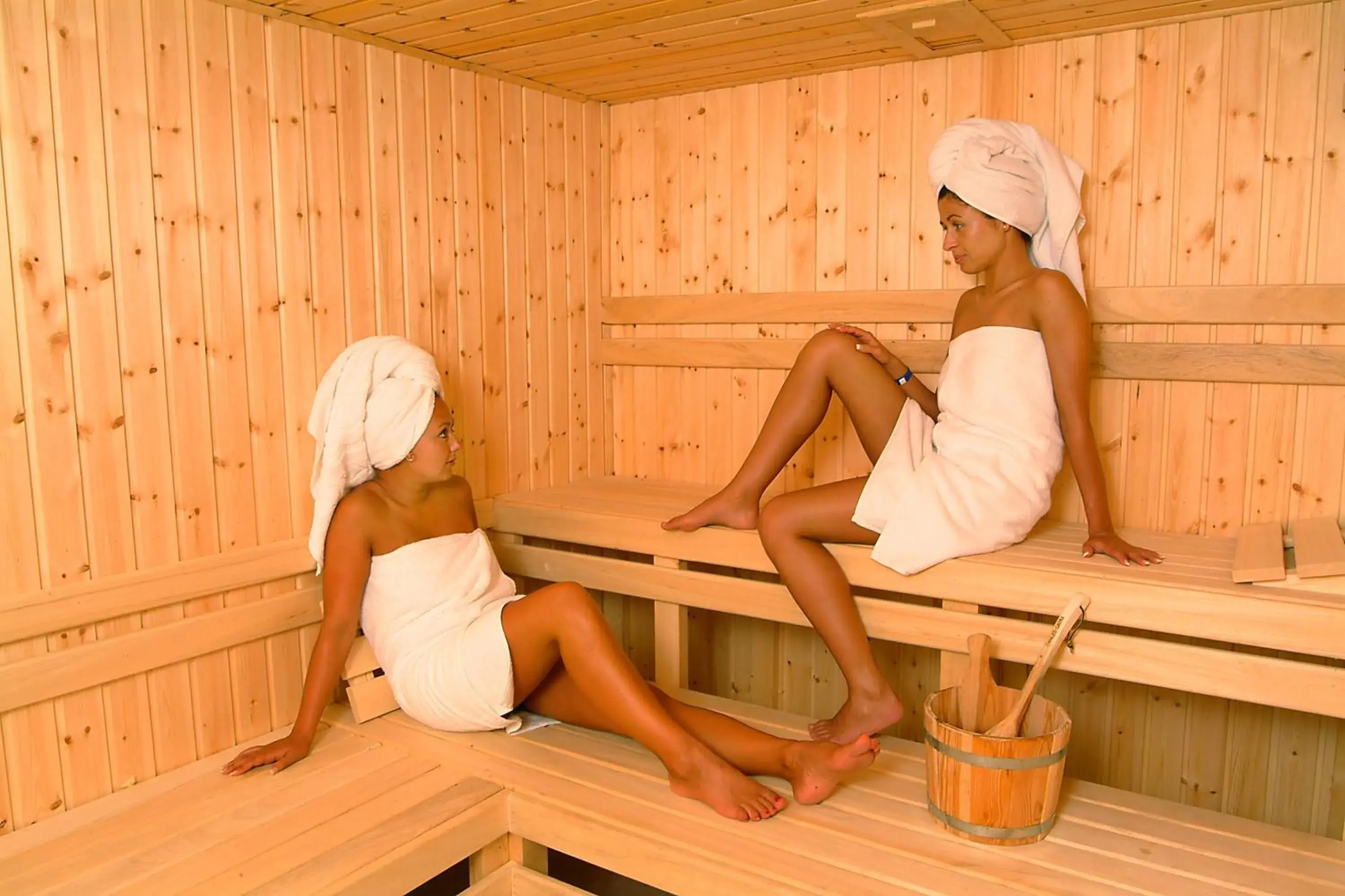 Sauna, Guests in Tsokkos Paradise Holiday Village