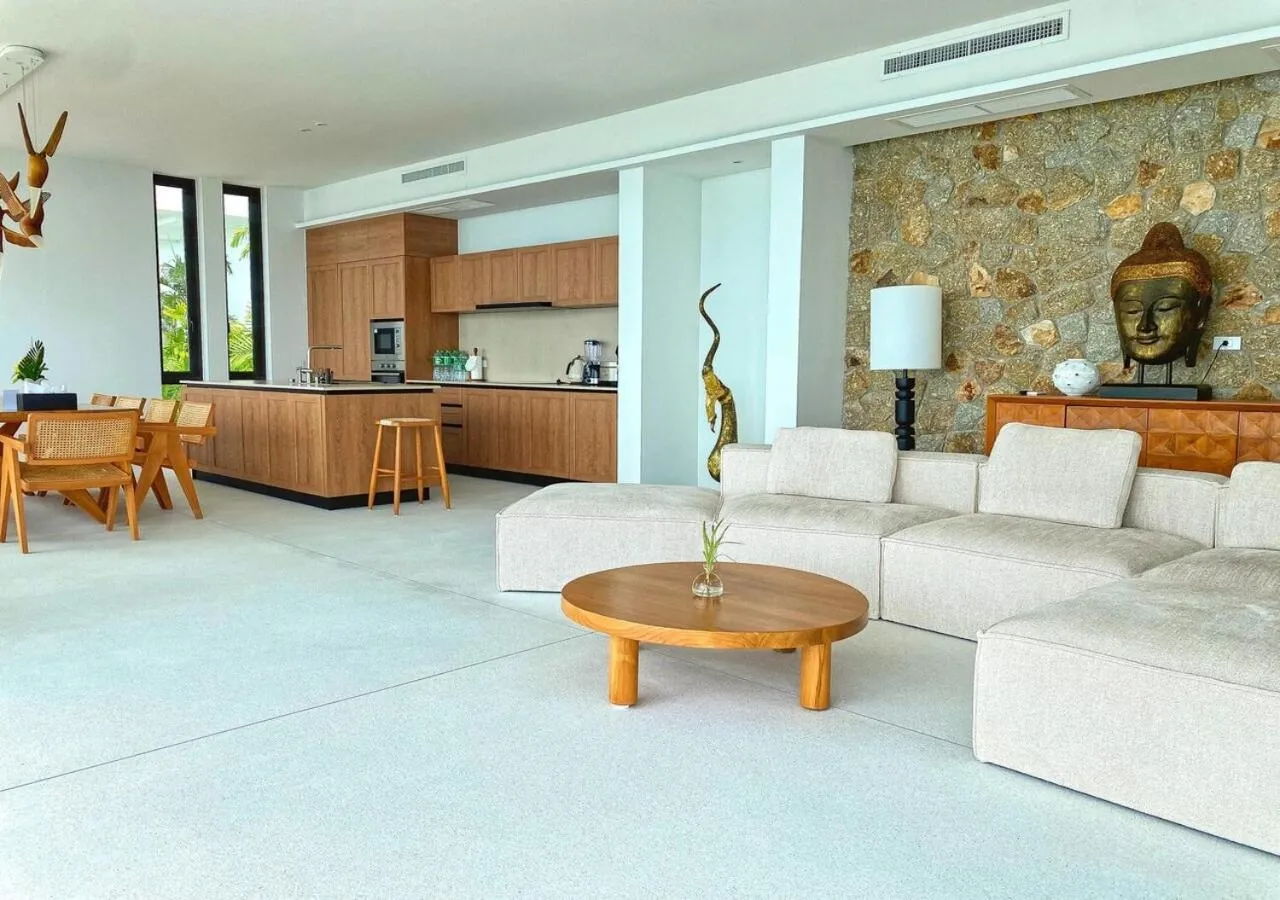 Living room in Anzhu Seamate Villa Samui