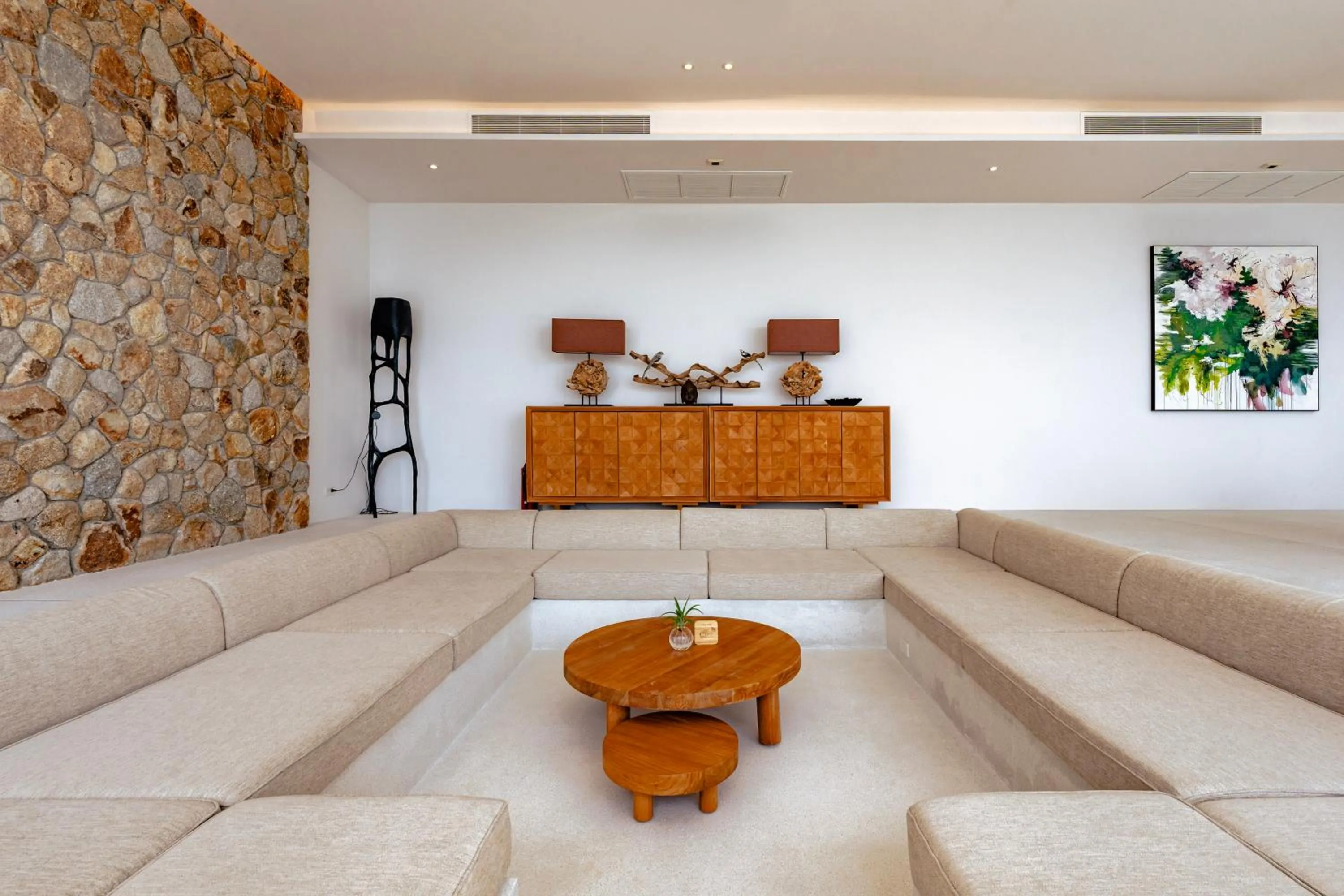 Living room in Anzhu Seamate Villa Samui