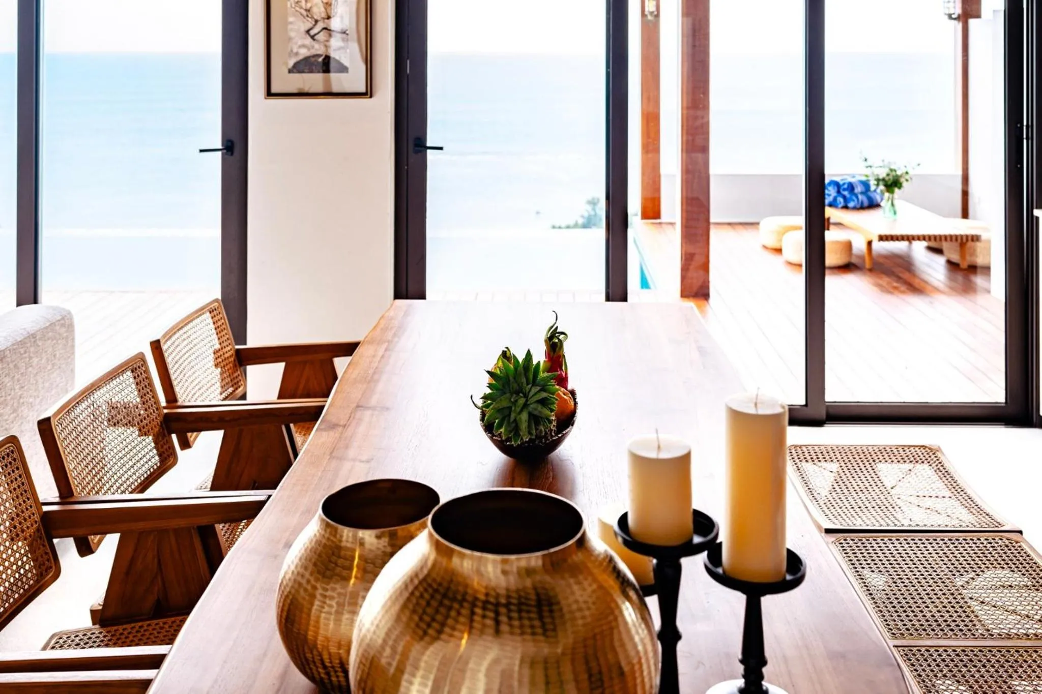 Dining area in Anzhu Seamate Villa Samui