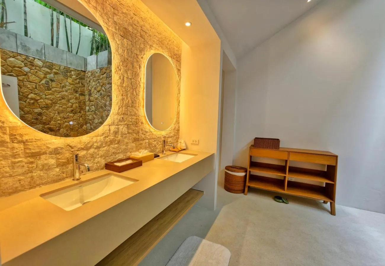 Bathroom in Anzhu Seamate Villa Samui