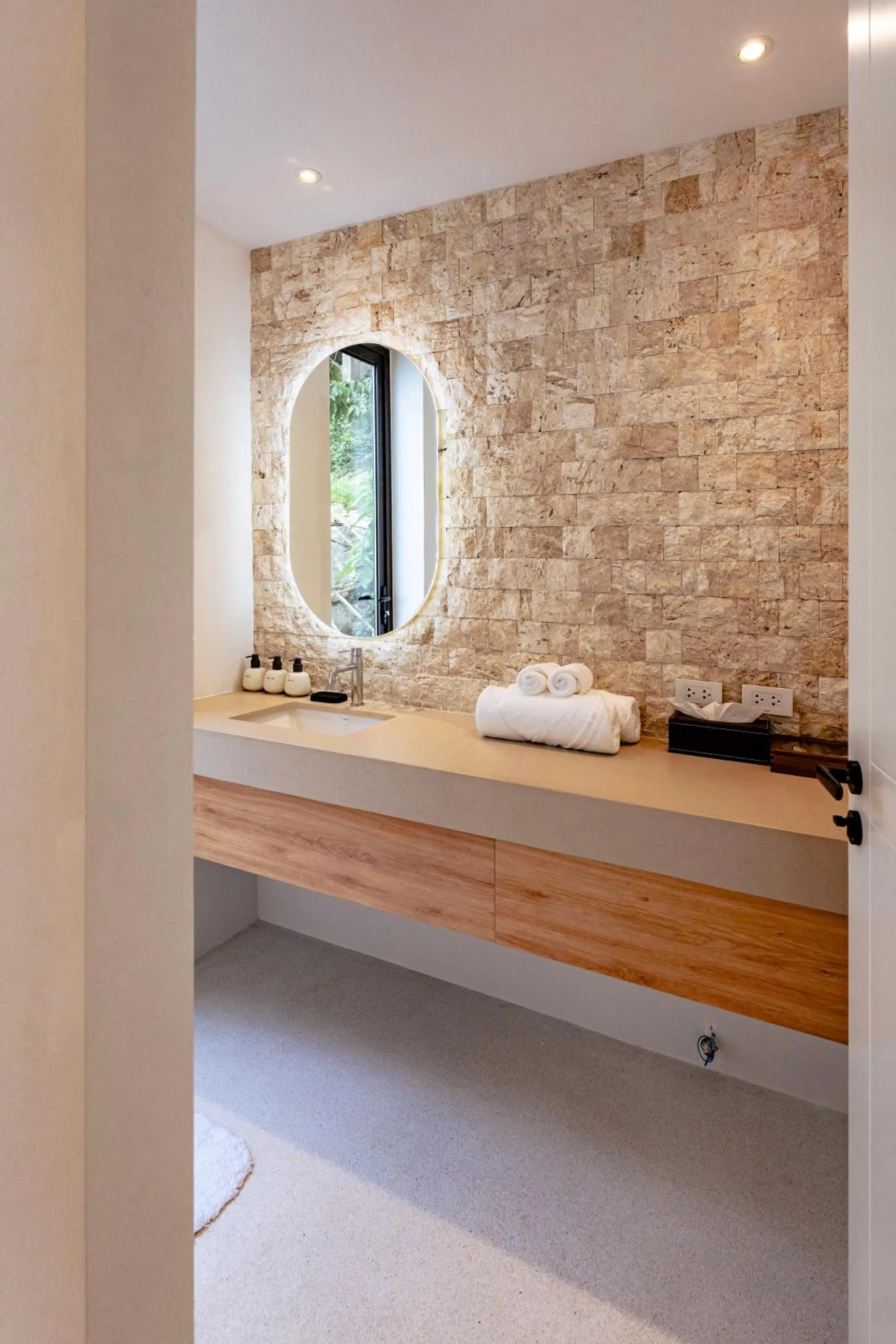 Bathroom in Anzhu Seamate Villa Samui