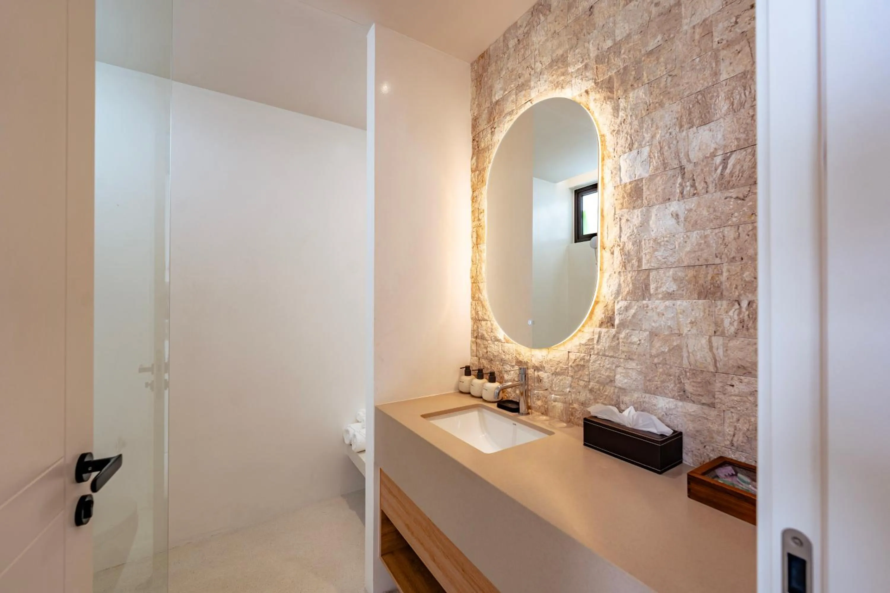 Bathroom in Anzhu Seamate Villa Samui