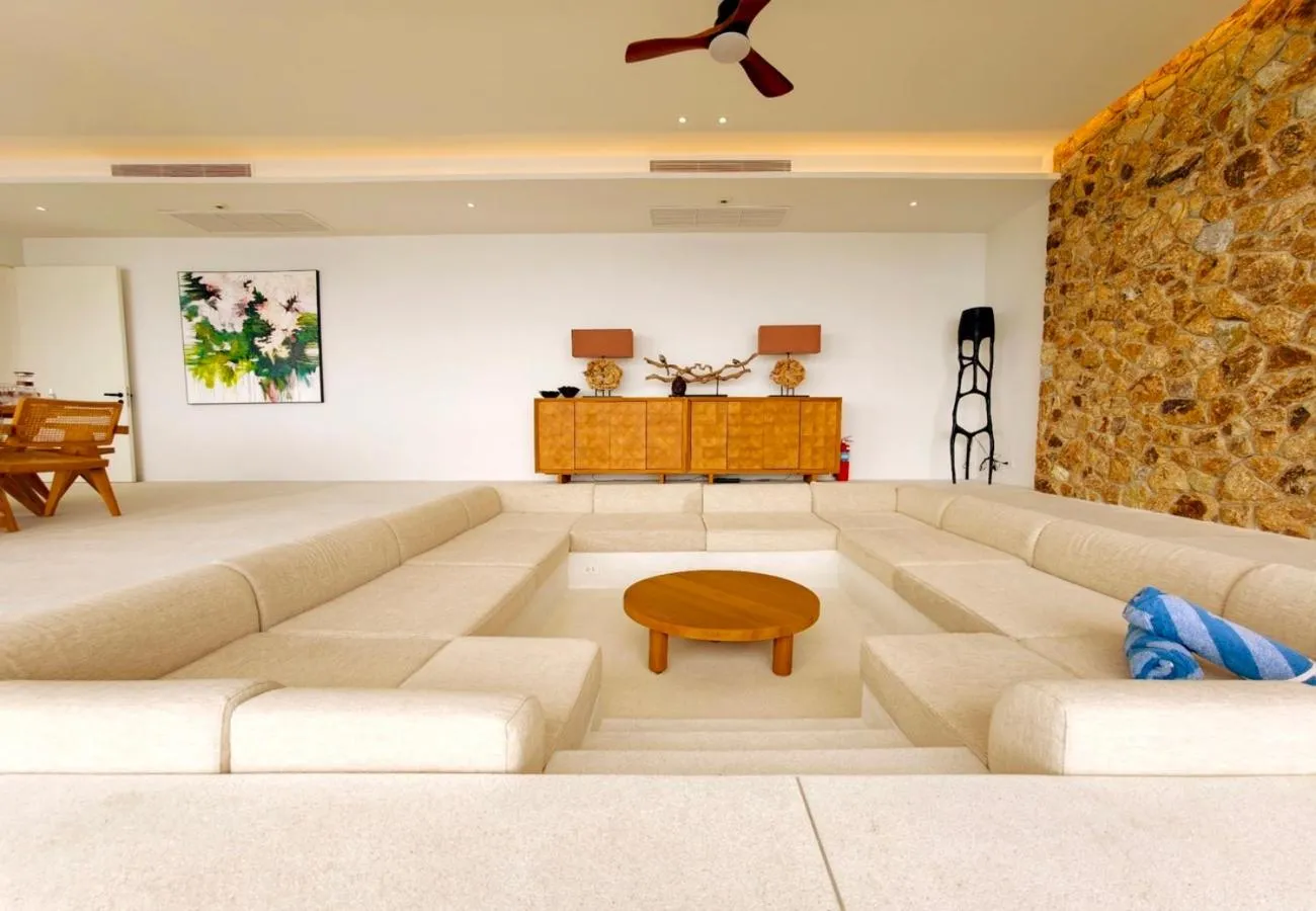 Living room in Anzhu Seamate Villa Samui