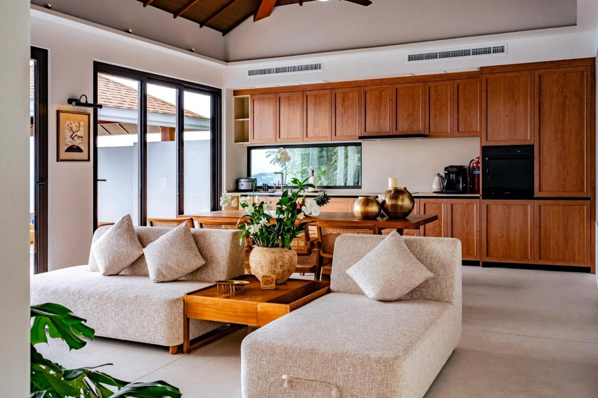 Balcony/Terrace in Anzhu Seamate Villa Samui