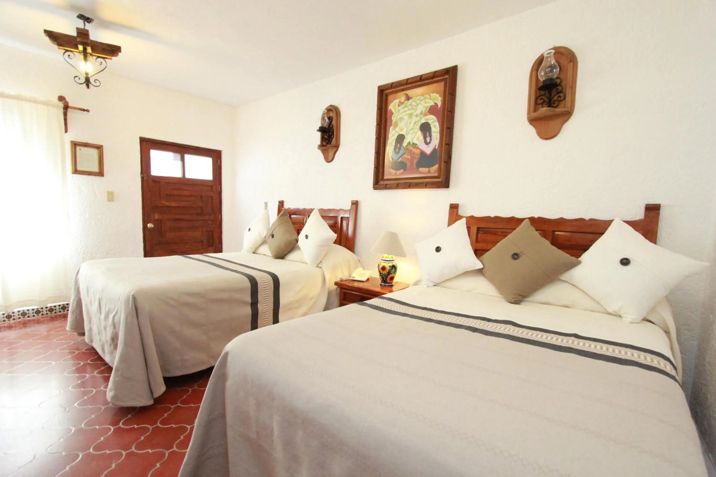 Bed in Hotel Mesón del Rosario