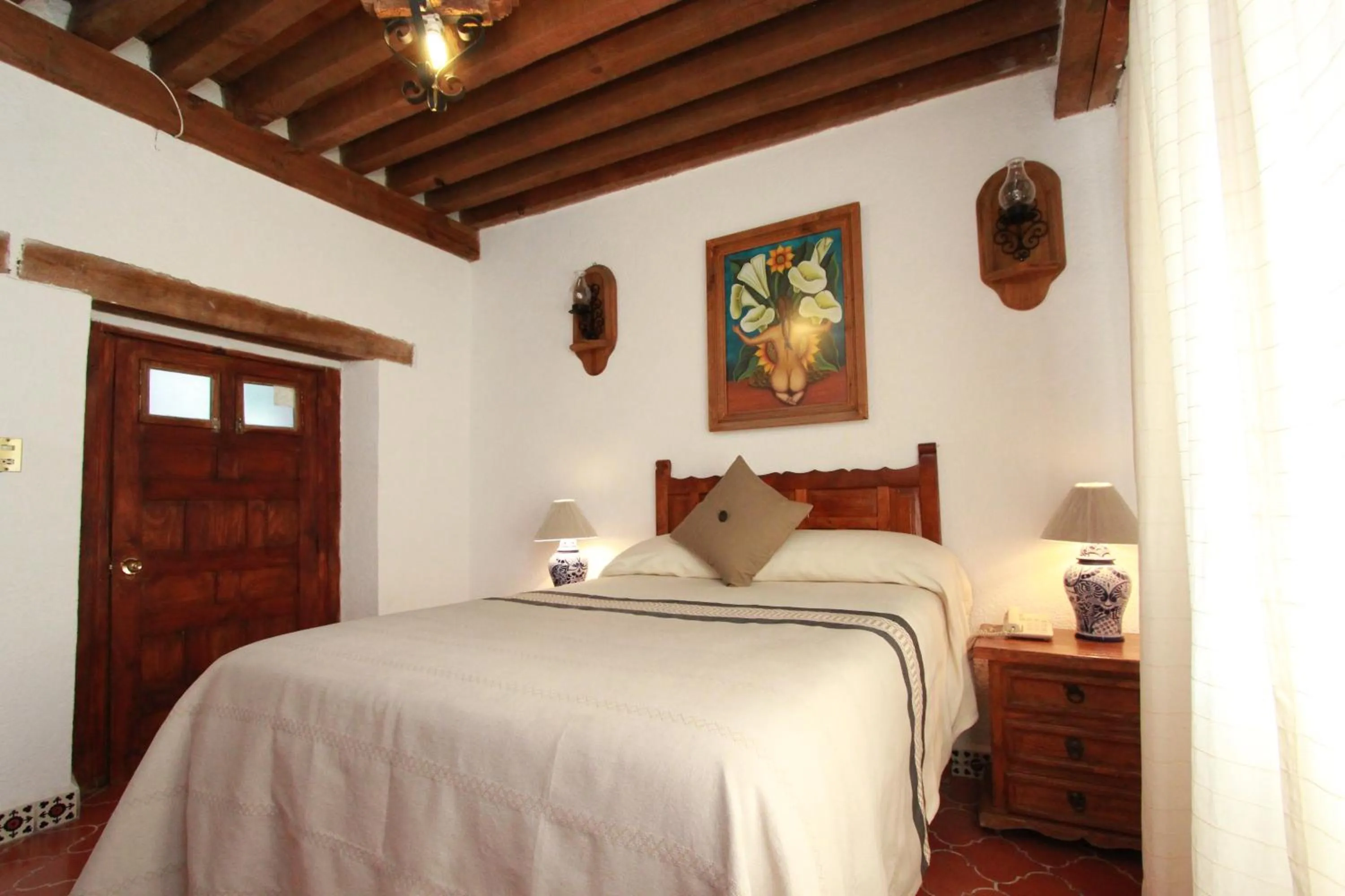 Bed in Hotel Mesón del Rosario