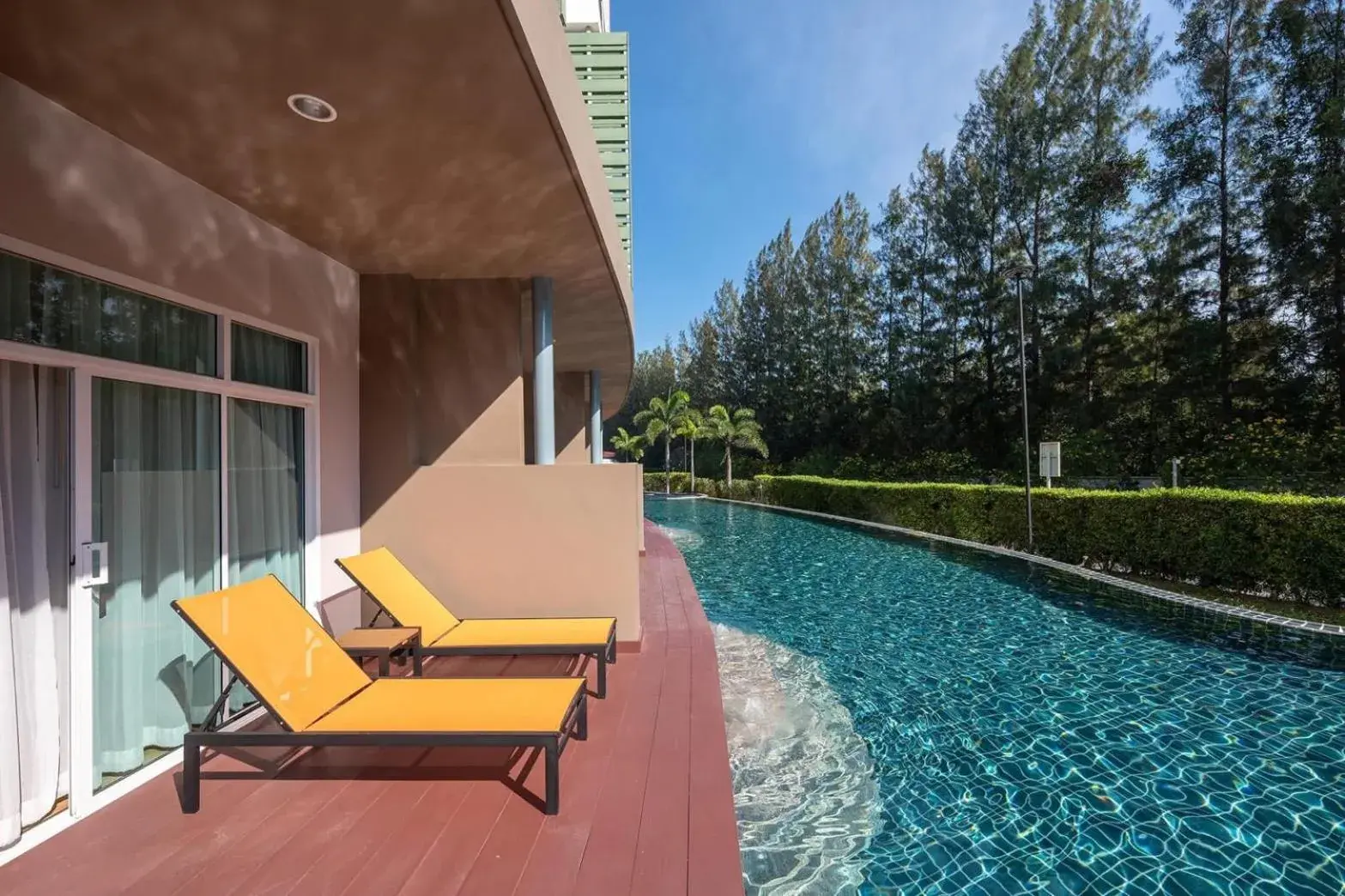 Pool view in The Kaset, Hua Hin Pool view in The Kaset, Hua Hin