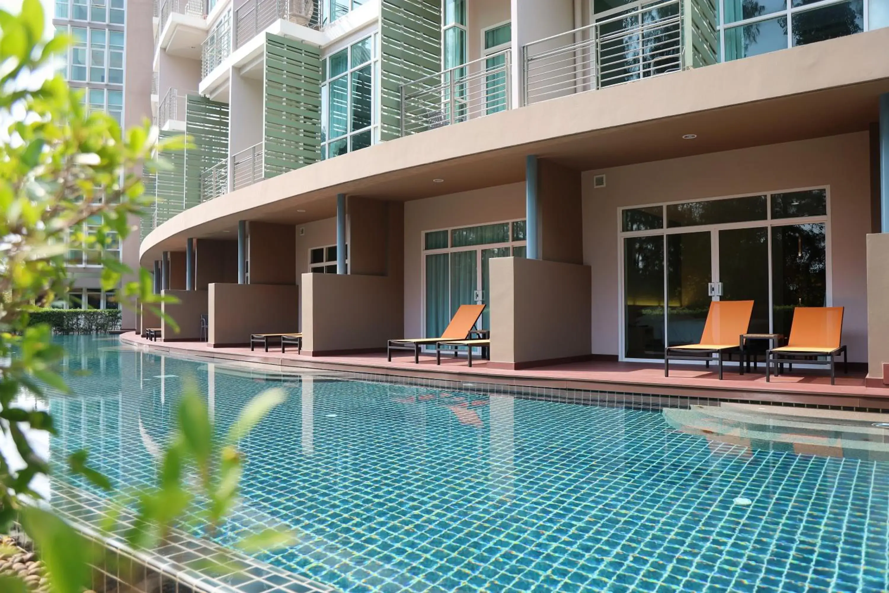 Pool view in The Kaset, Hua Hin Pool view in The Kaset, Hua Hin