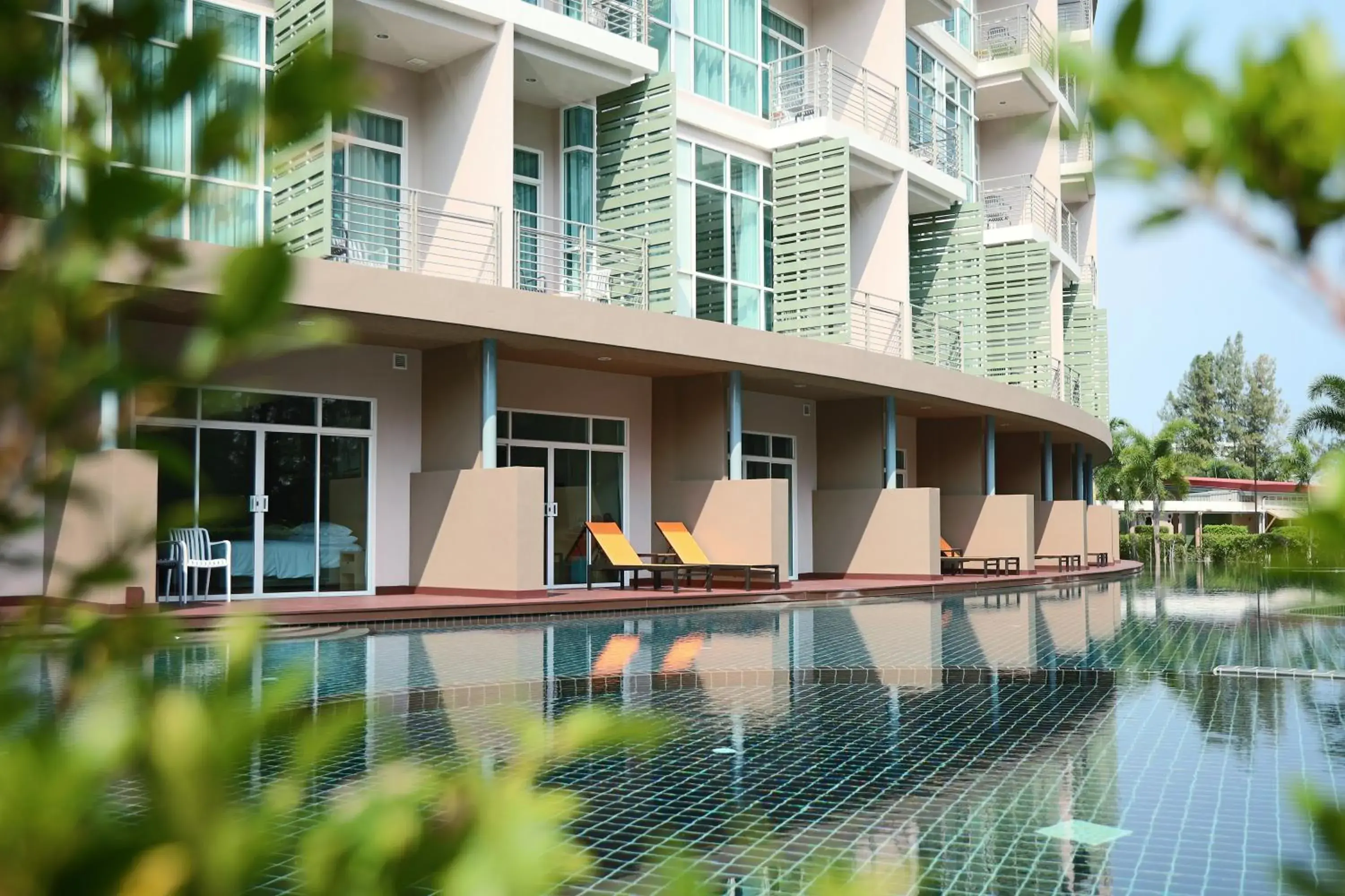 Pool view in The Kaset, Hua Hin Pool view in The Kaset, Hua Hin