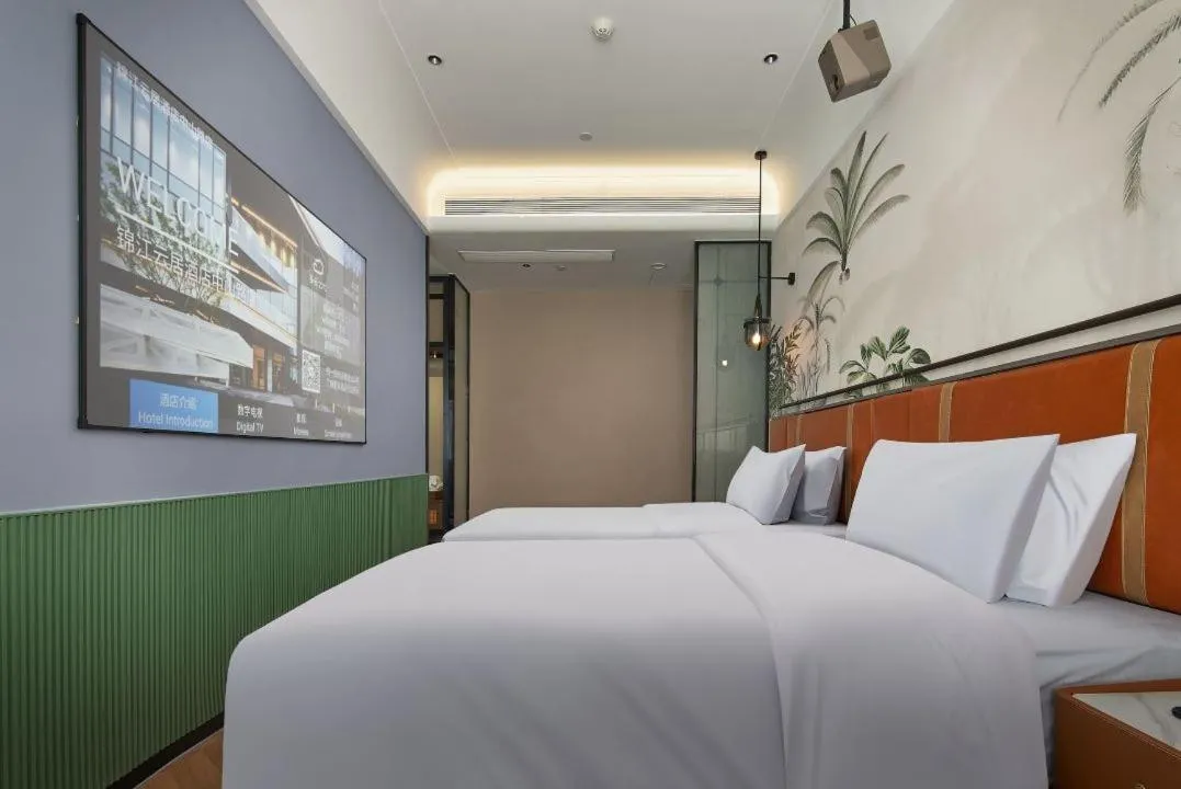 Bed in Renjoy Hotel -Xiamen Zhongshan Road Pedestrian Street