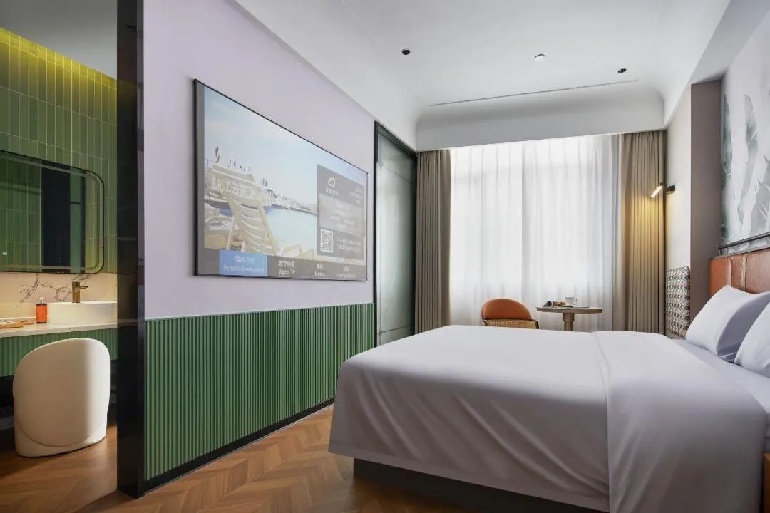 Bed in Renjoy Hotel -Xiamen Zhongshan Road Pedestrian Street