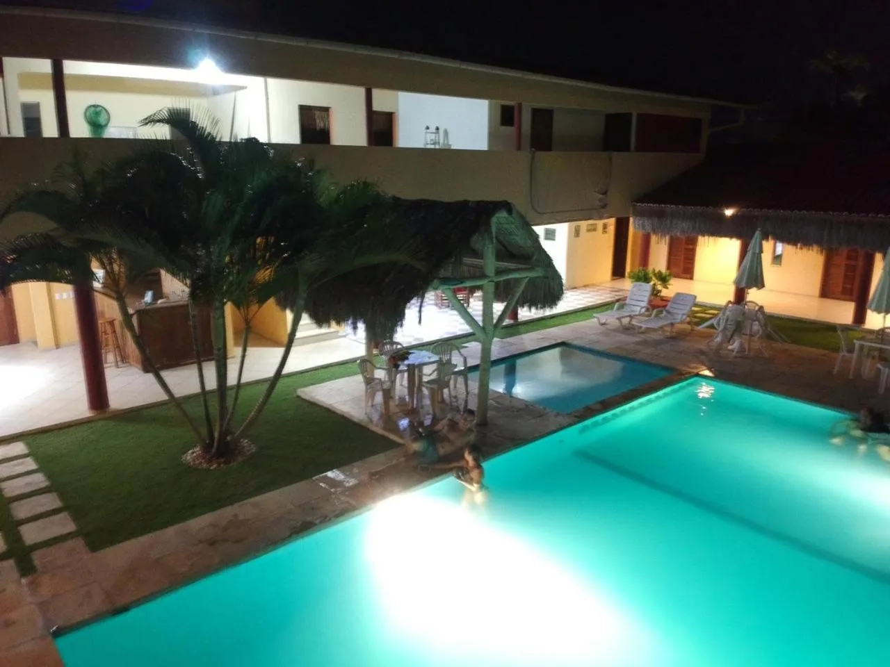 Pool view in Pousada Brasita