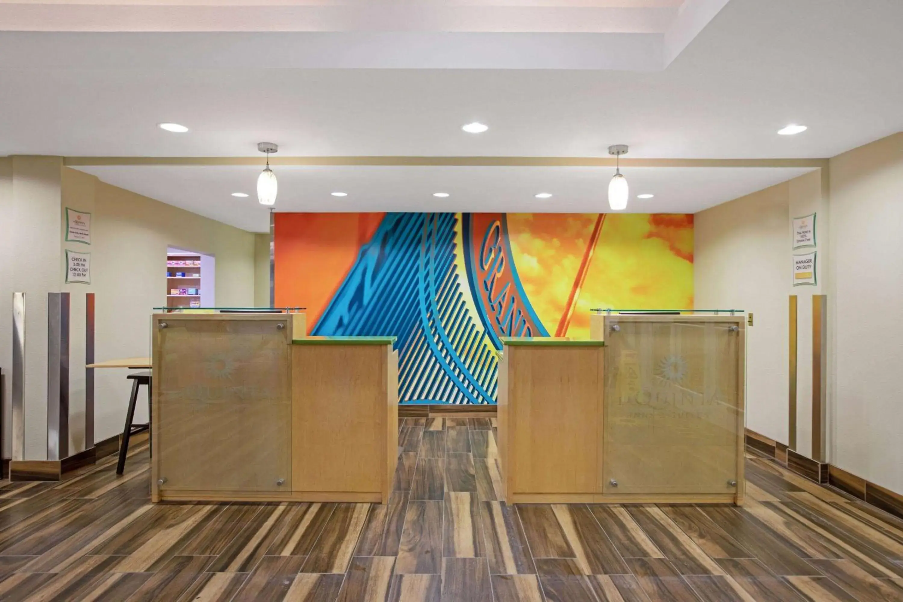 Lobby or reception in La Quinta by Wyndham Grand Forks Lobby or reception in La Quinta by Wyndham Grand Forks