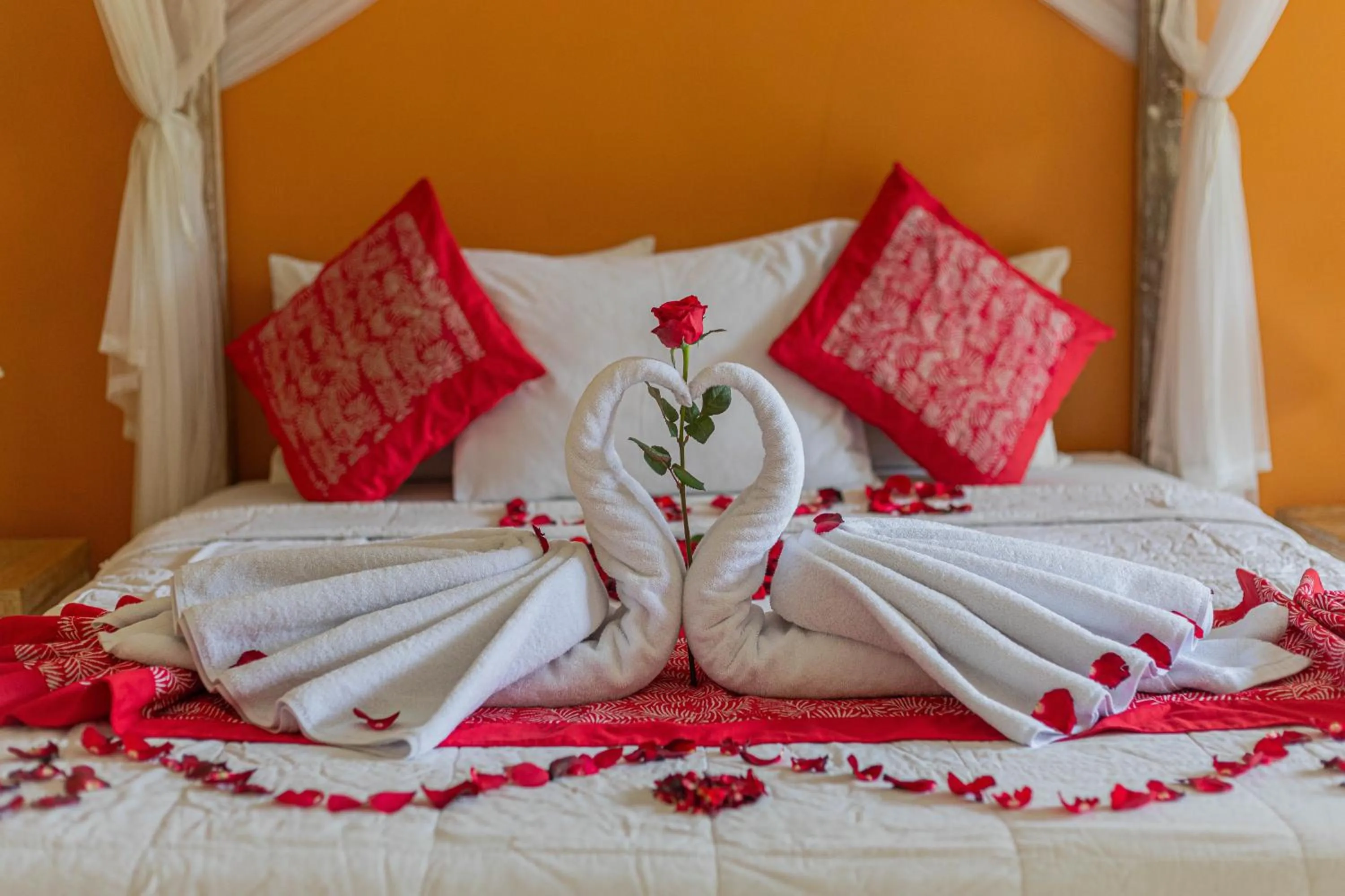 Bed in Pondok Kutuh Guest House