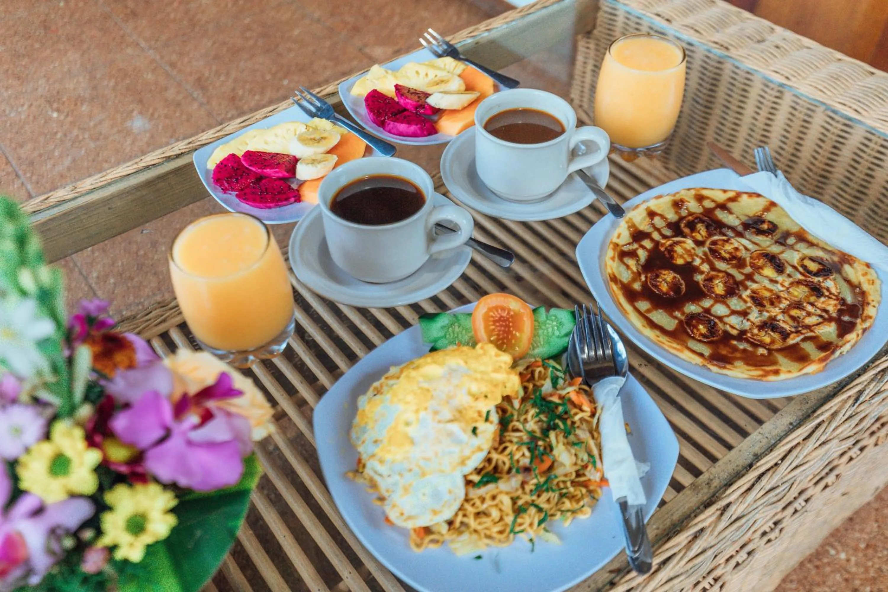 Food and drinks in Pondok Kutuh Guest House