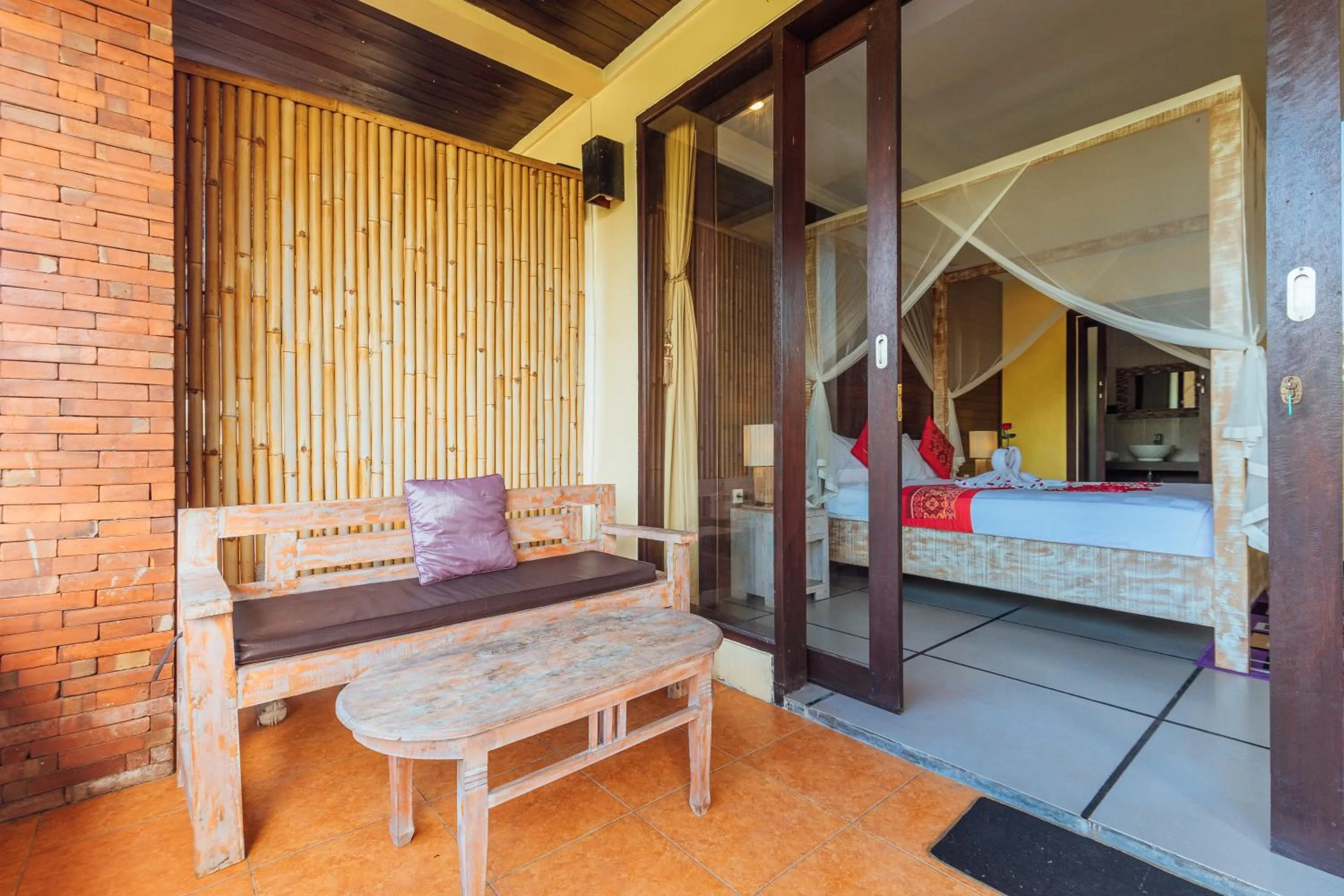 Patio, Bed in Pondok Kutuh Guest House