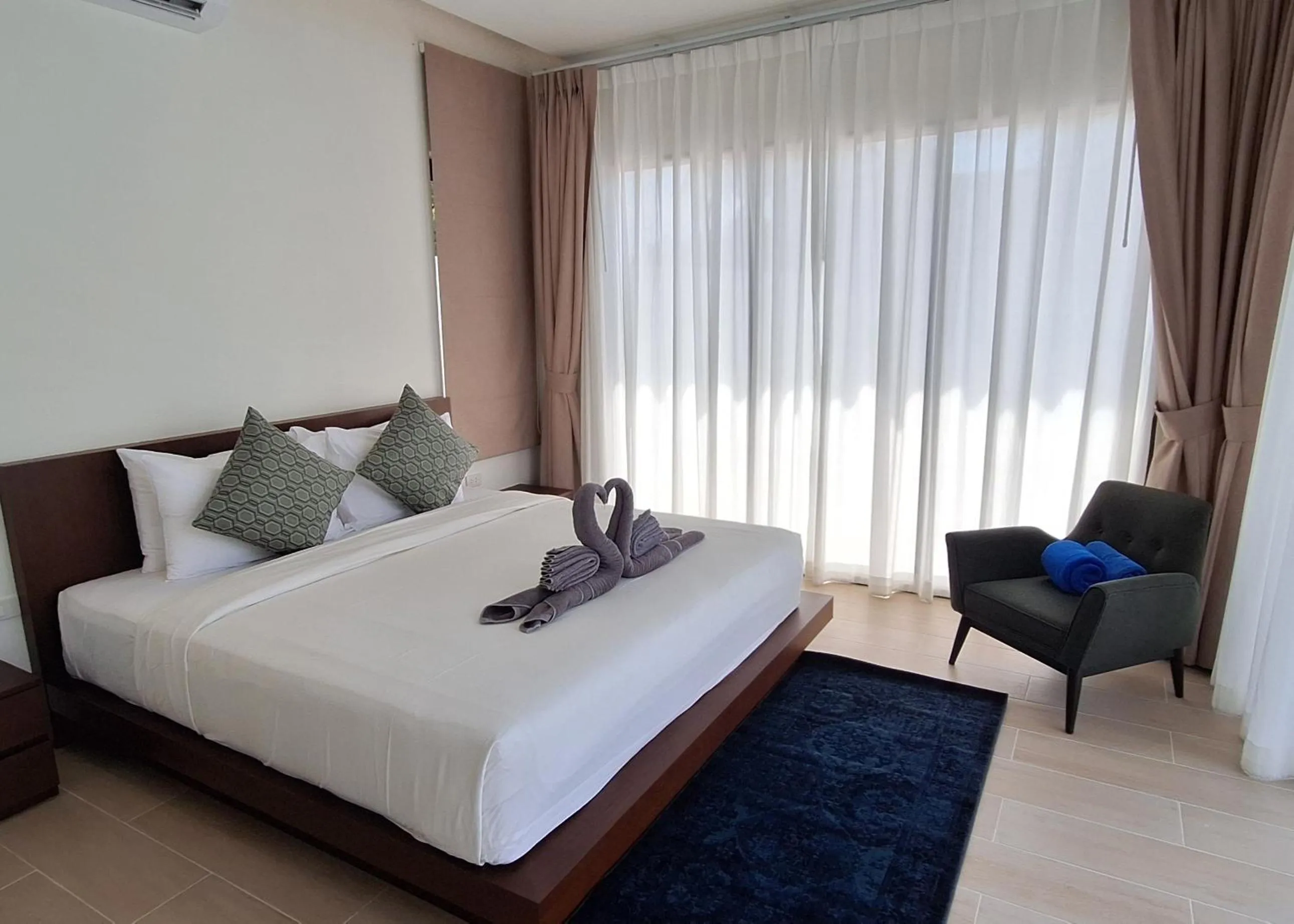 Bed in Seava House Ao-Nang Krabi