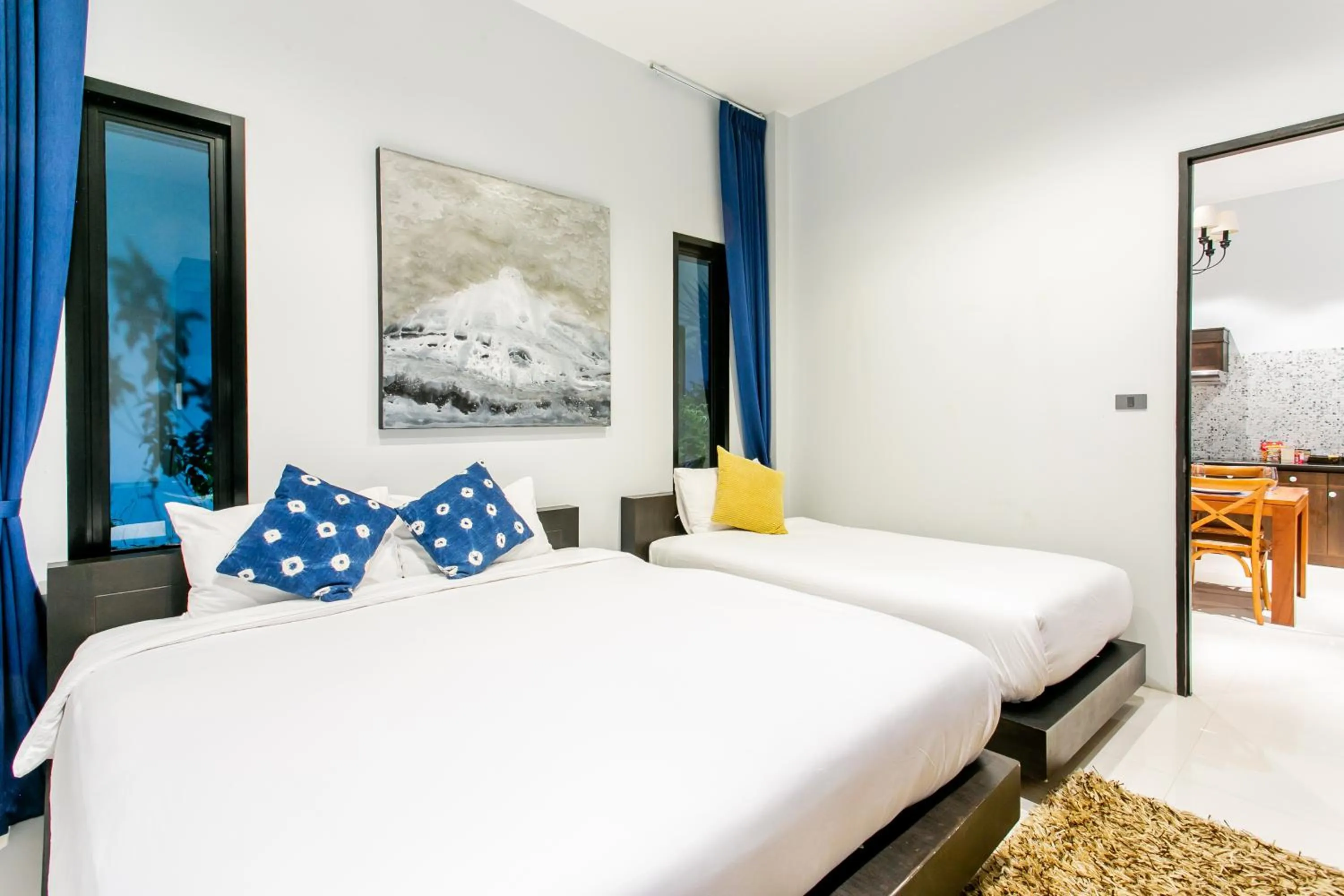 Bed in Seava House Ao-Nang Krabi