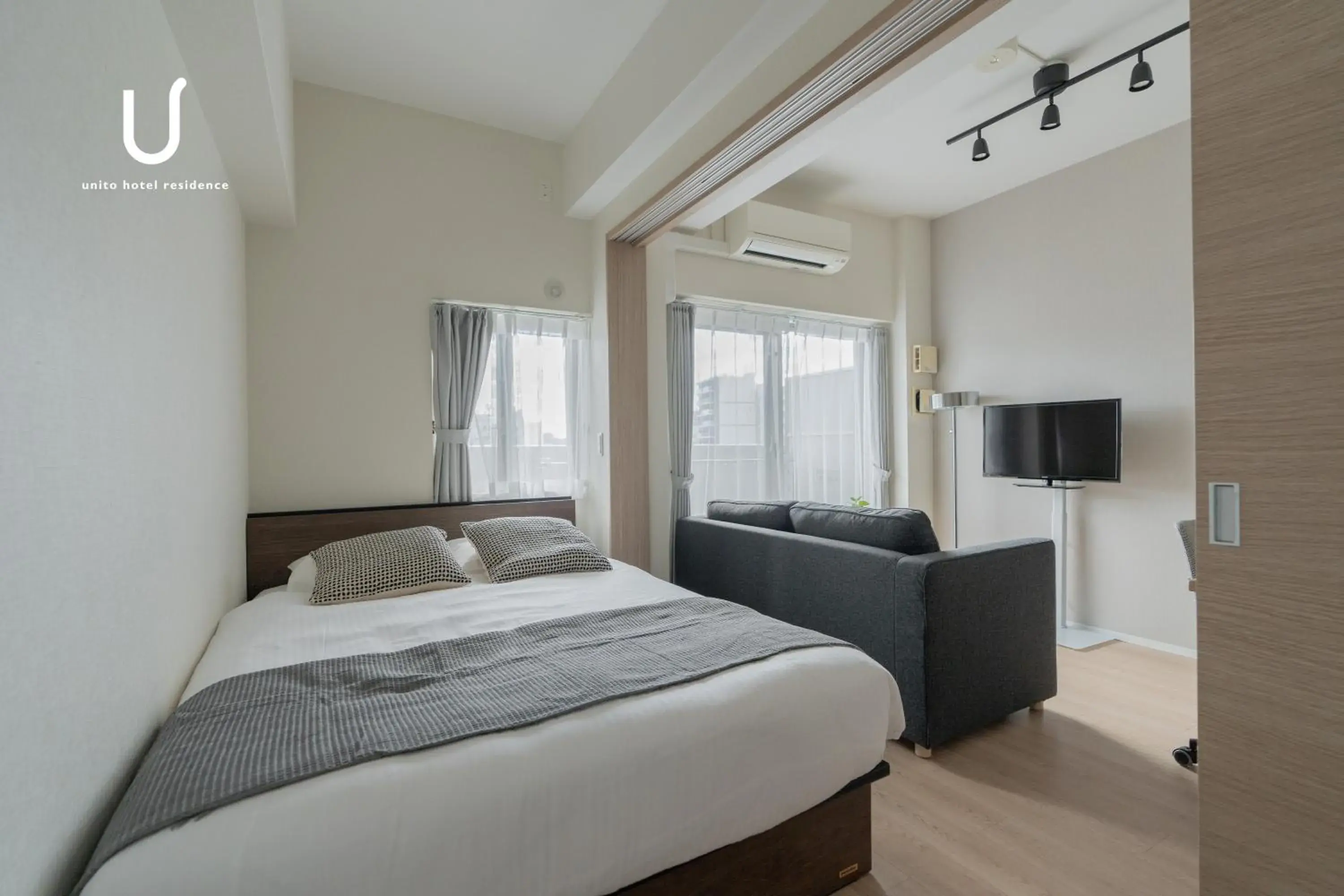 Bed in Hotel Residence unito NAMBA Motomachi Bed in Hotel Residence unito NAMBA Motomachi