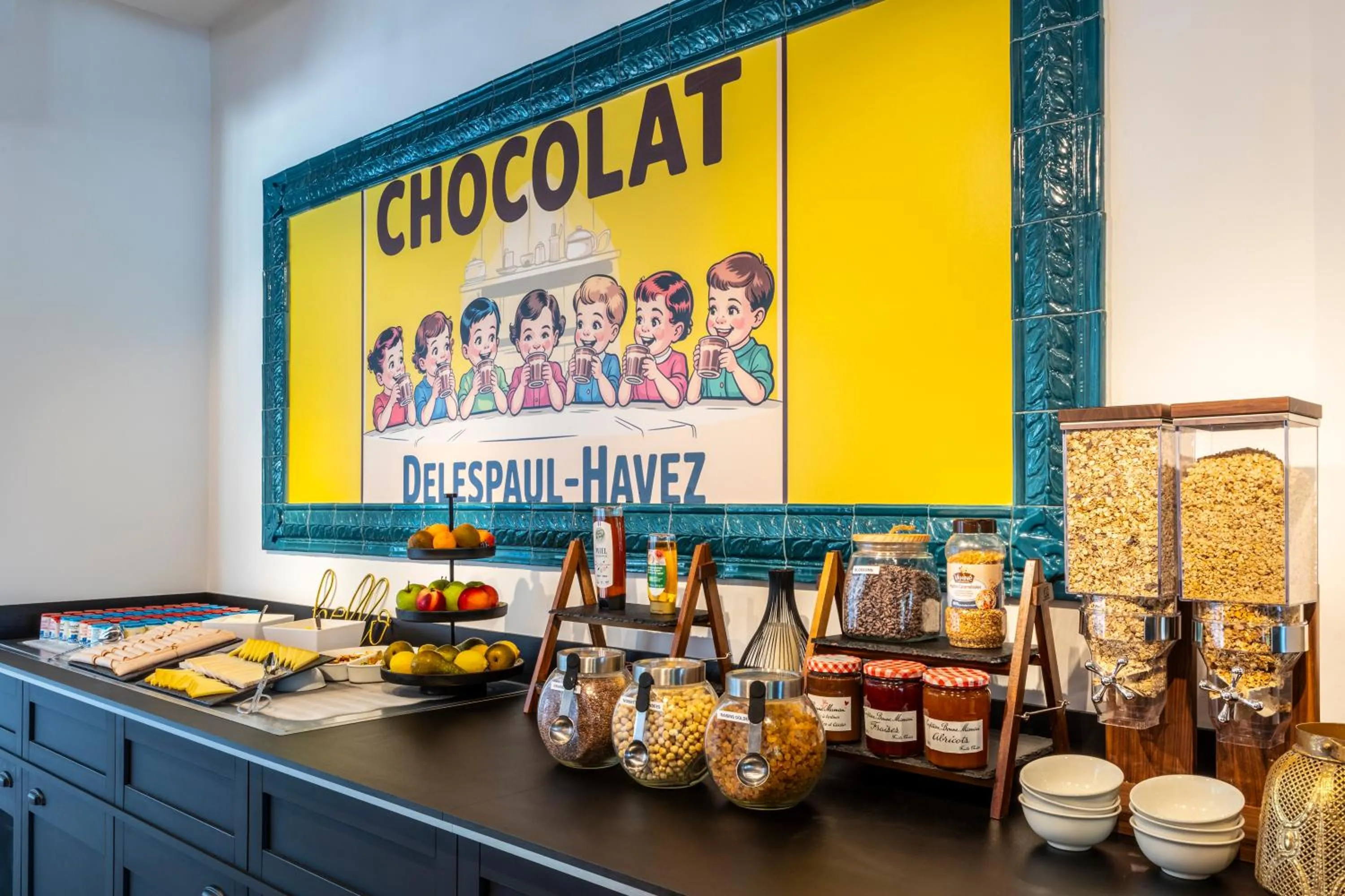 Buffet breakfast in ibis Styles Paris Porte de Pantin Philharmonie