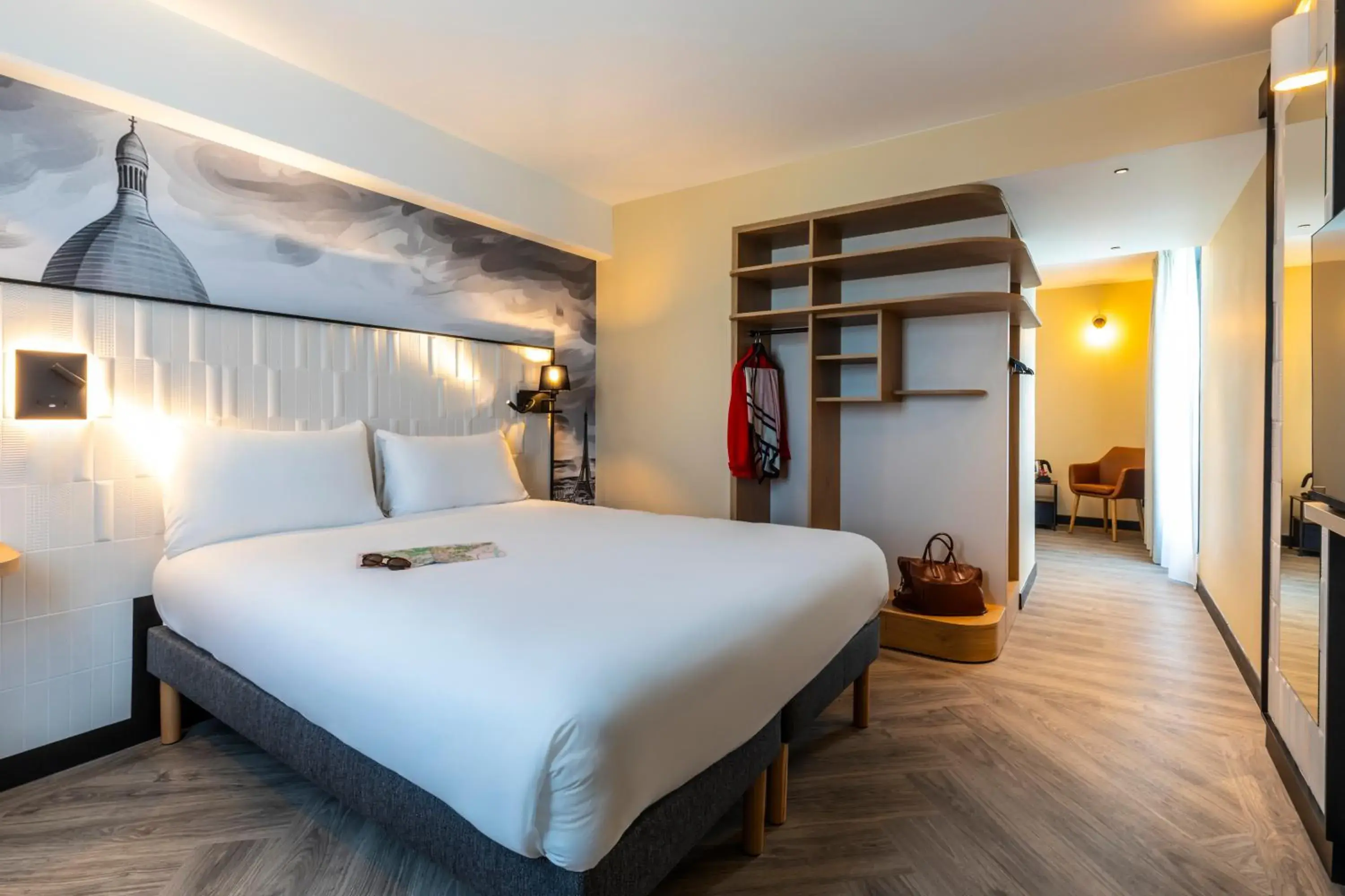 Bed in ibis Styles Paris Porte de Pantin Philharmonie Bed in ibis Styles Paris Porte de Pantin Philharmonie