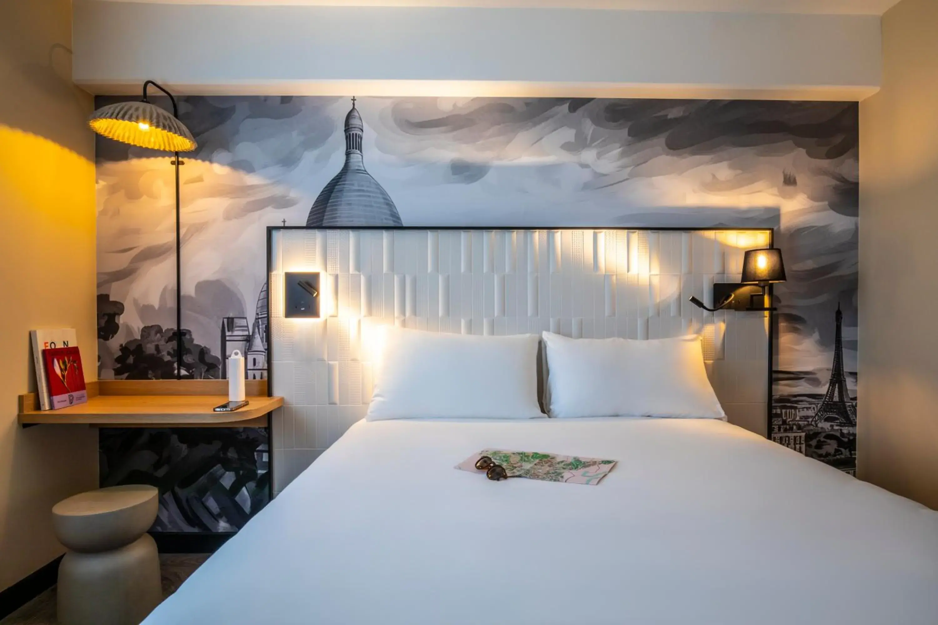 Bed in ibis Styles Paris Porte de Pantin Philharmonie Bed in ibis Styles Paris Porte de Pantin Philharmonie