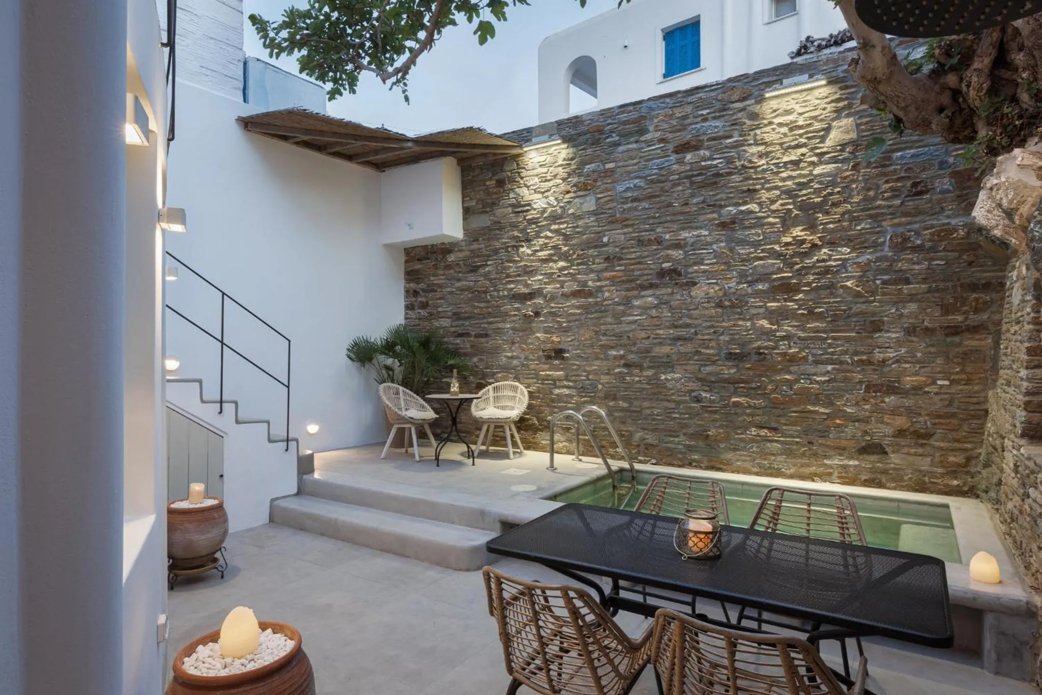 Balcony/Terrace in Porto Sereno Andros Suites