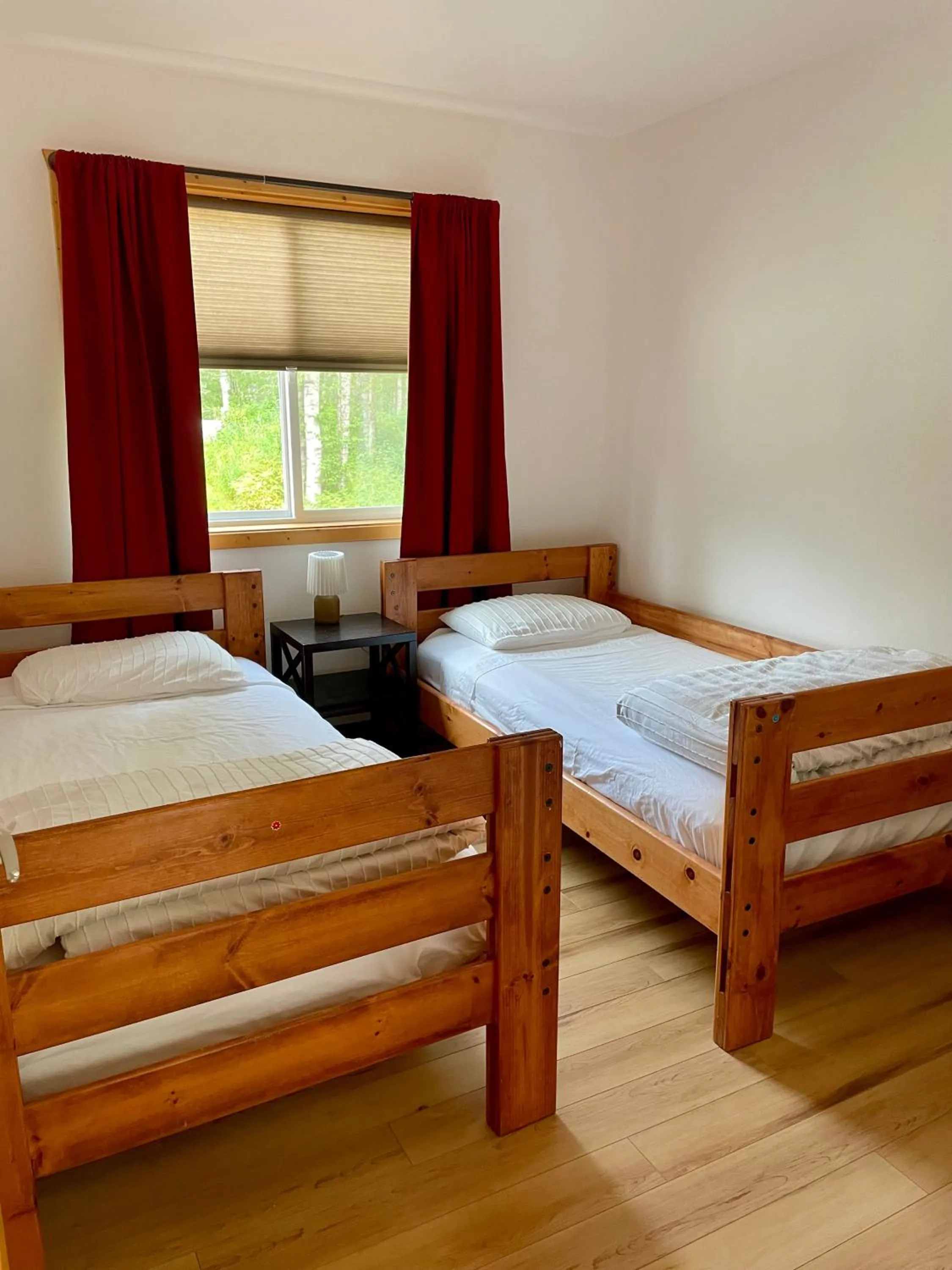 Bed in Talkeetna Wilderness Lodge & Cabin Rentals