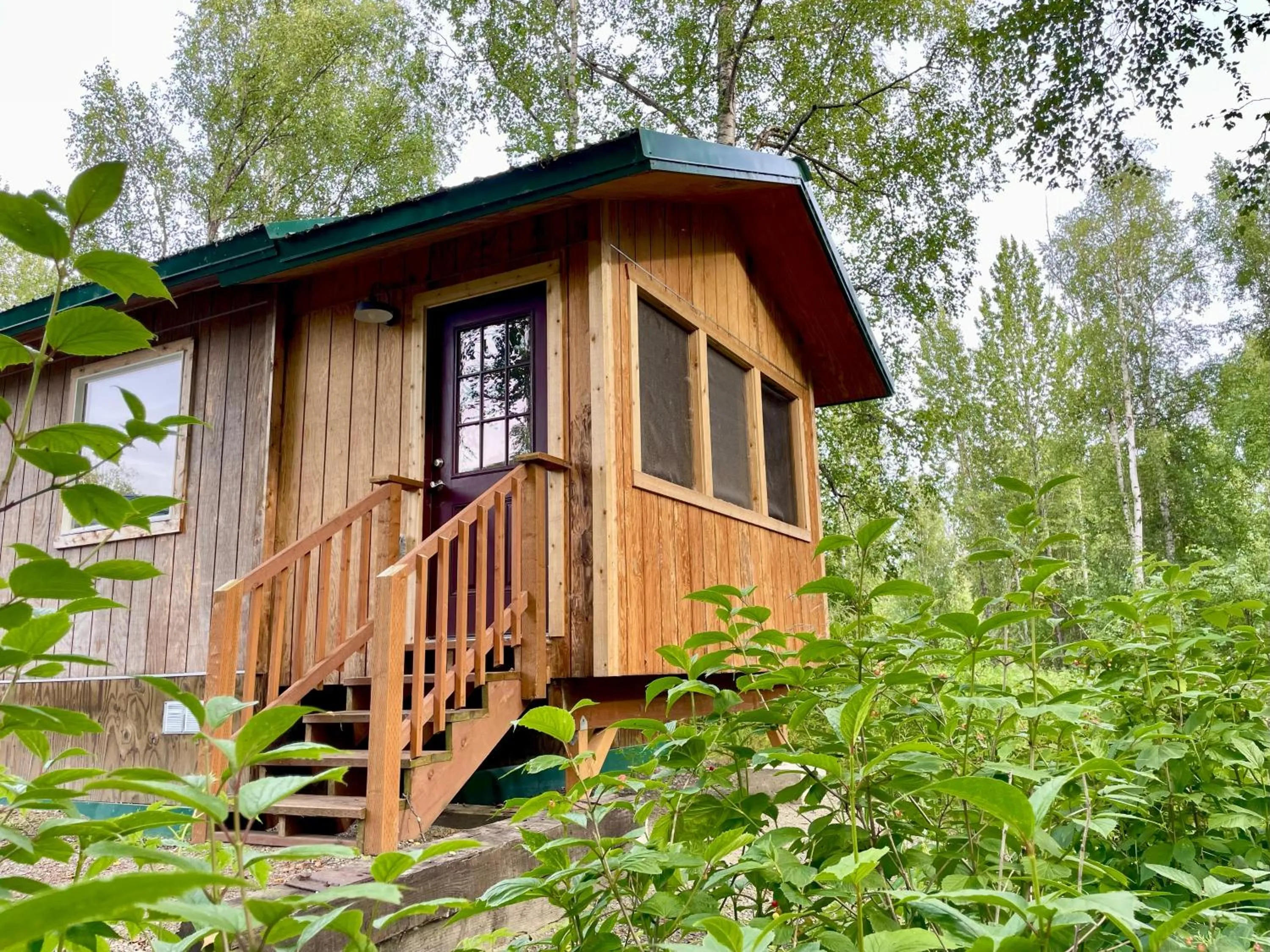 Balcony/Terrace in Talkeetna Wilderness Lodge & Cabin Rentals