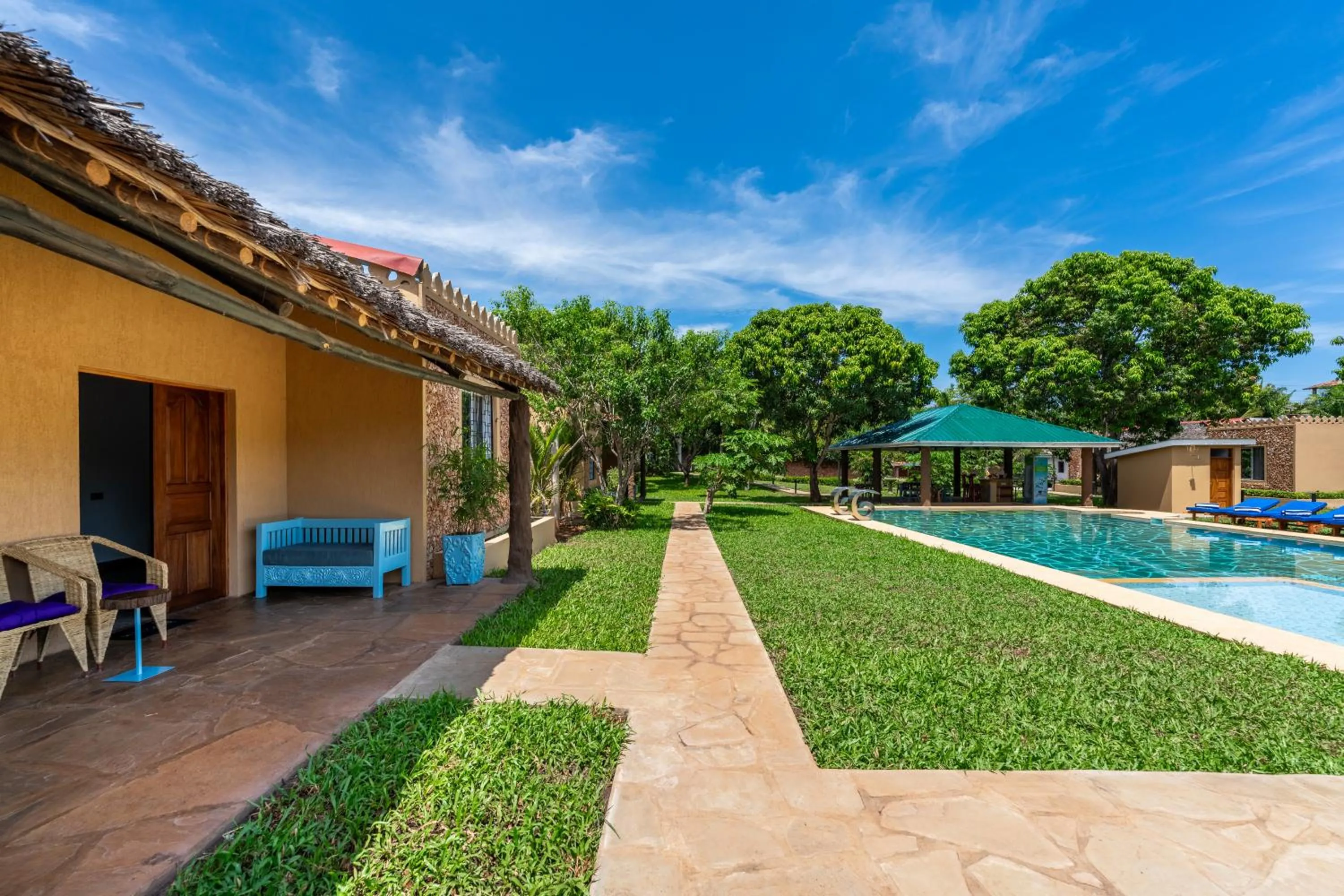 Pool view in Babylon Gardens Diani