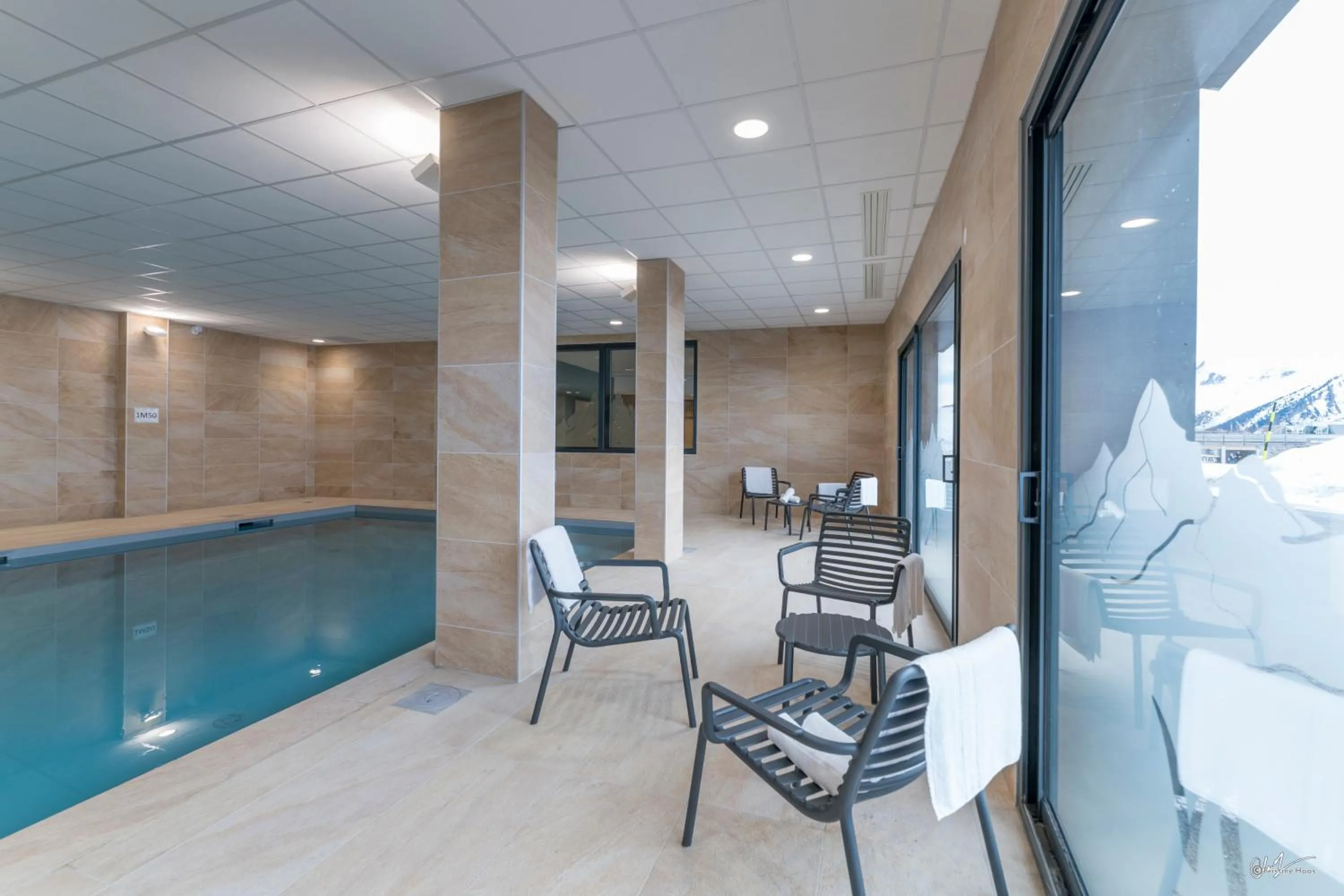 Swimming pool in Lagrange Vacances Le Cristal de Piau