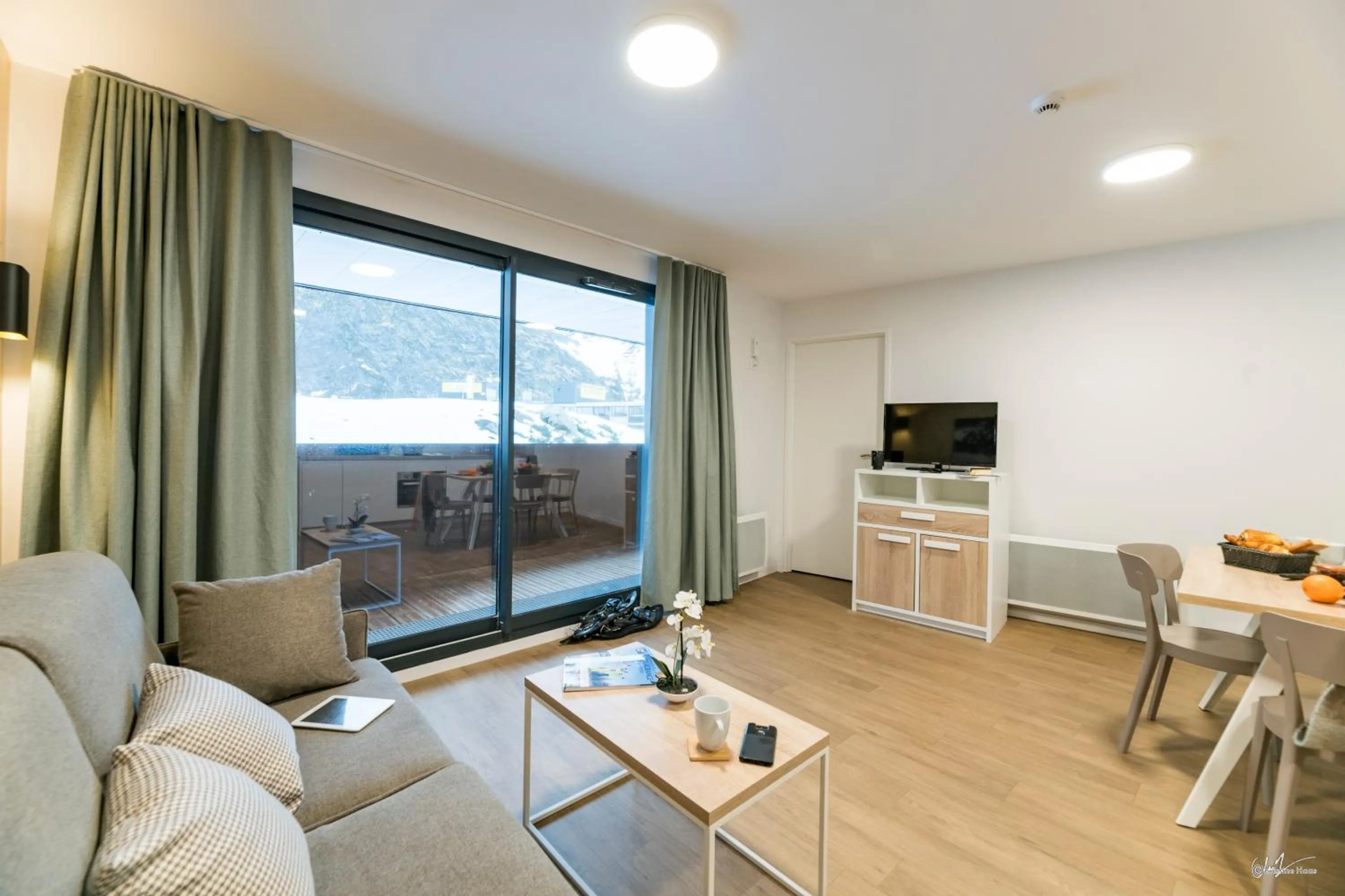 Living room in Lagrange Vacances Le Cristal de Piau