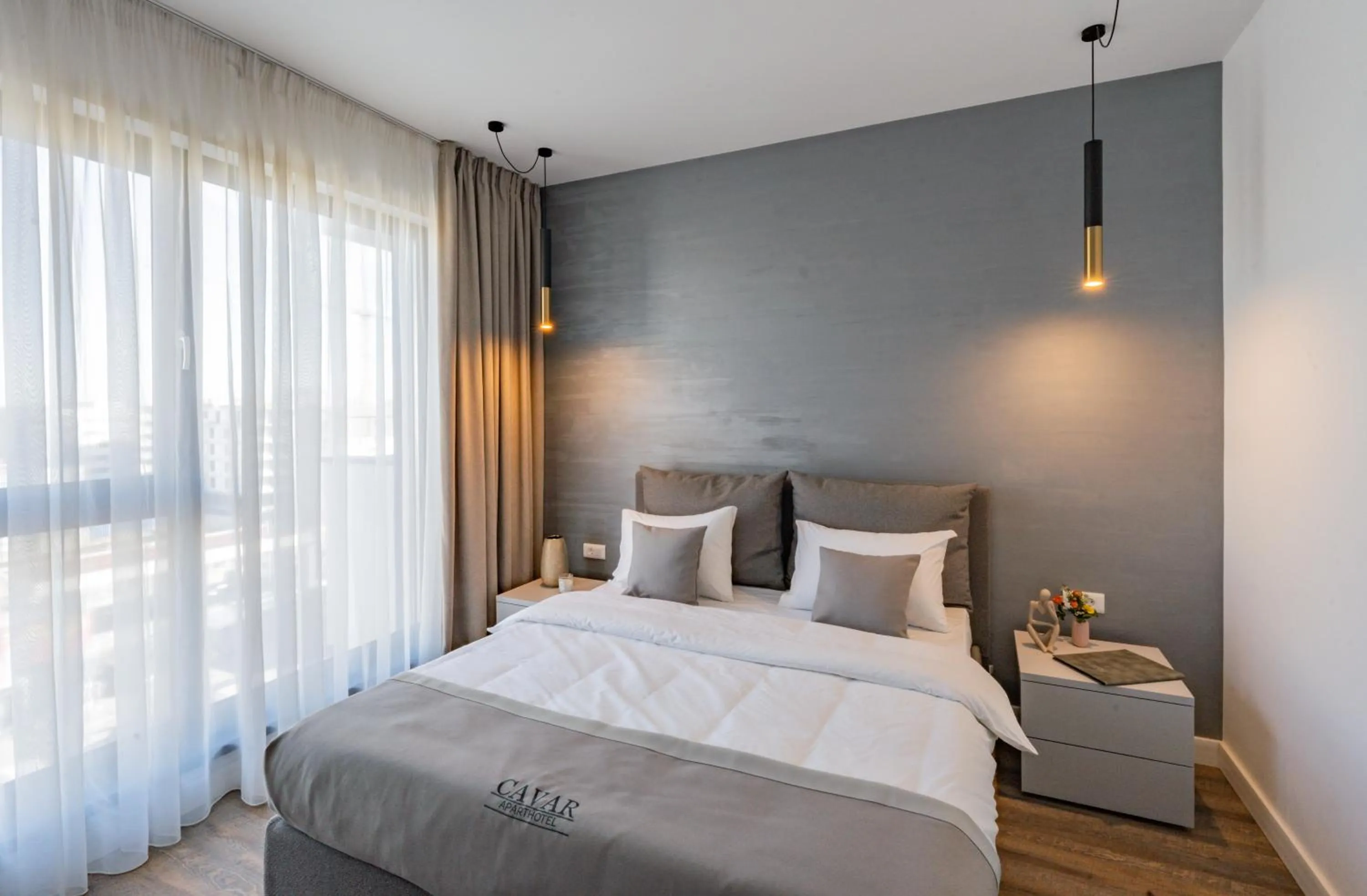 Bed in Cavar Aparthotel